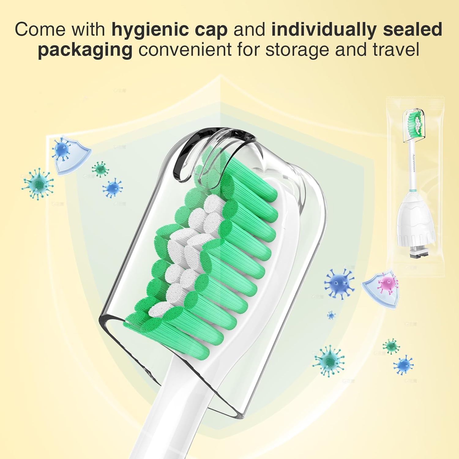 Thumbnail 6 de Aoremon Toothbrush Heads for Philips Sonicare, 6-Pack 🦷