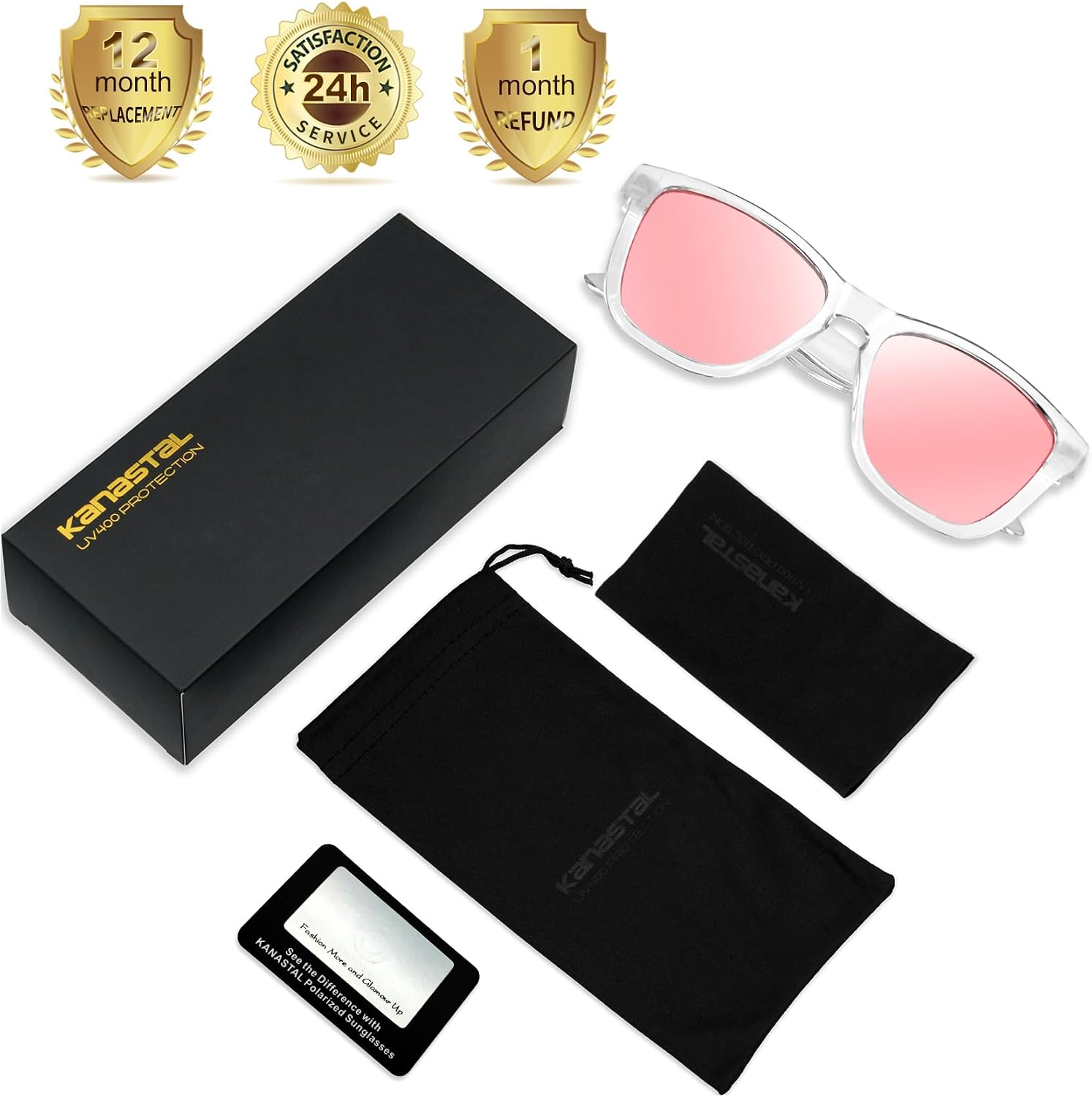 Thumbnail 4 de KANASTAL Lunettes de Soleil polarisées Rose