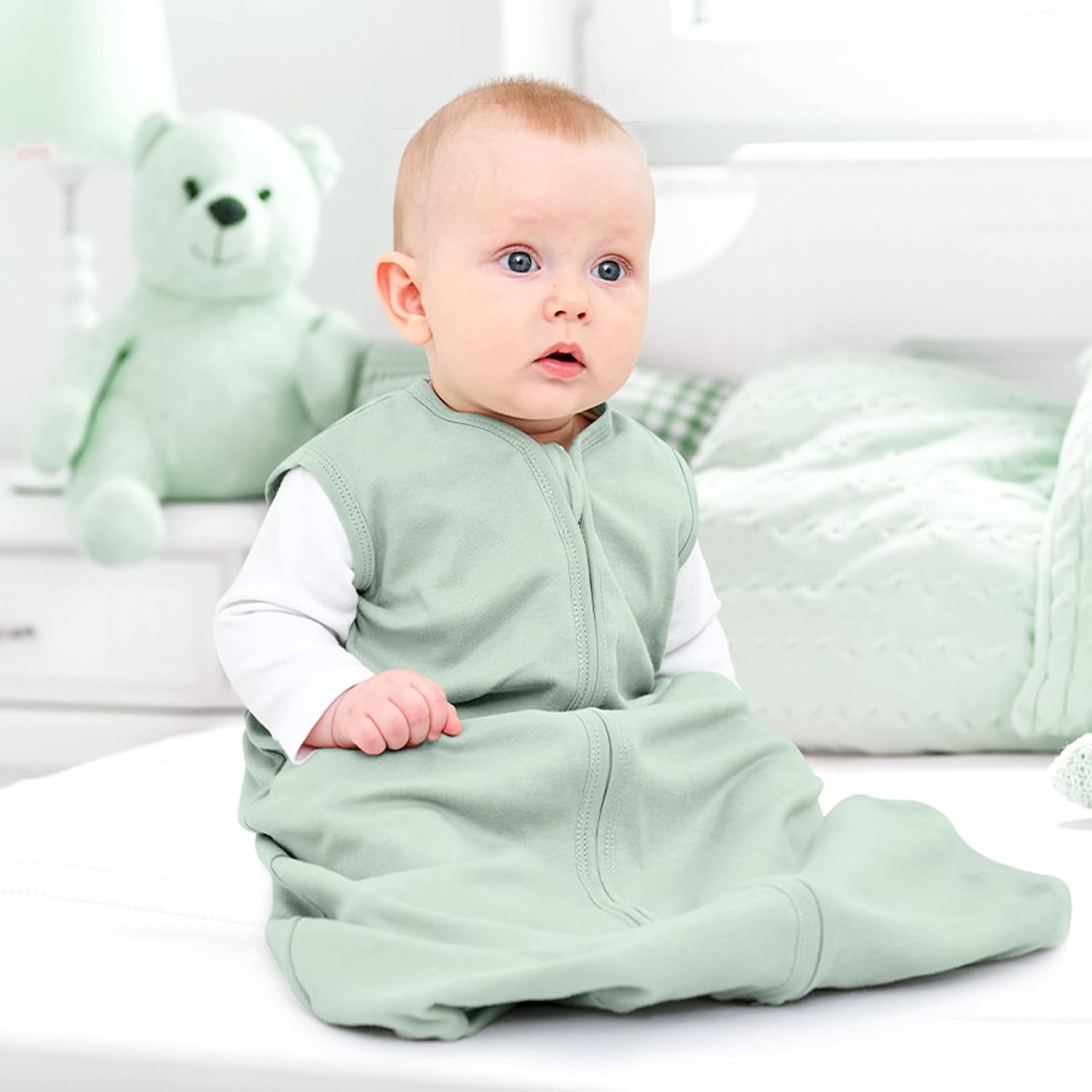 Thumbnail 3 de Looxii Baby Sleeping Bag 0.5 Tog Sleep Sack – 3 Pack, 100% Cotton