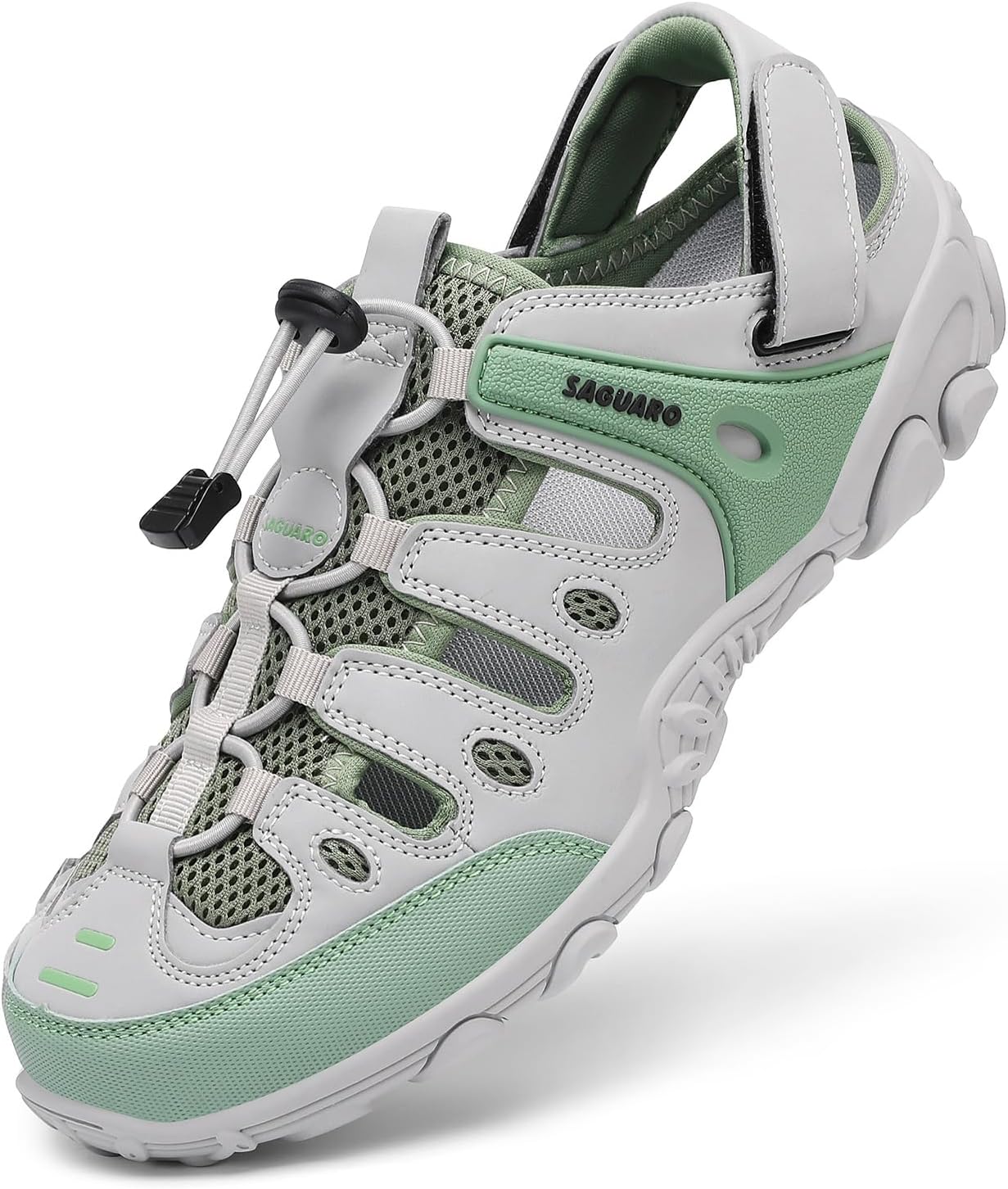 Detalle de SAGUARO Sandalen Herren/Damen – Bequeme, atmungsaktive Outdoor Trekking-Sandalen mit geschlossenen Zehen