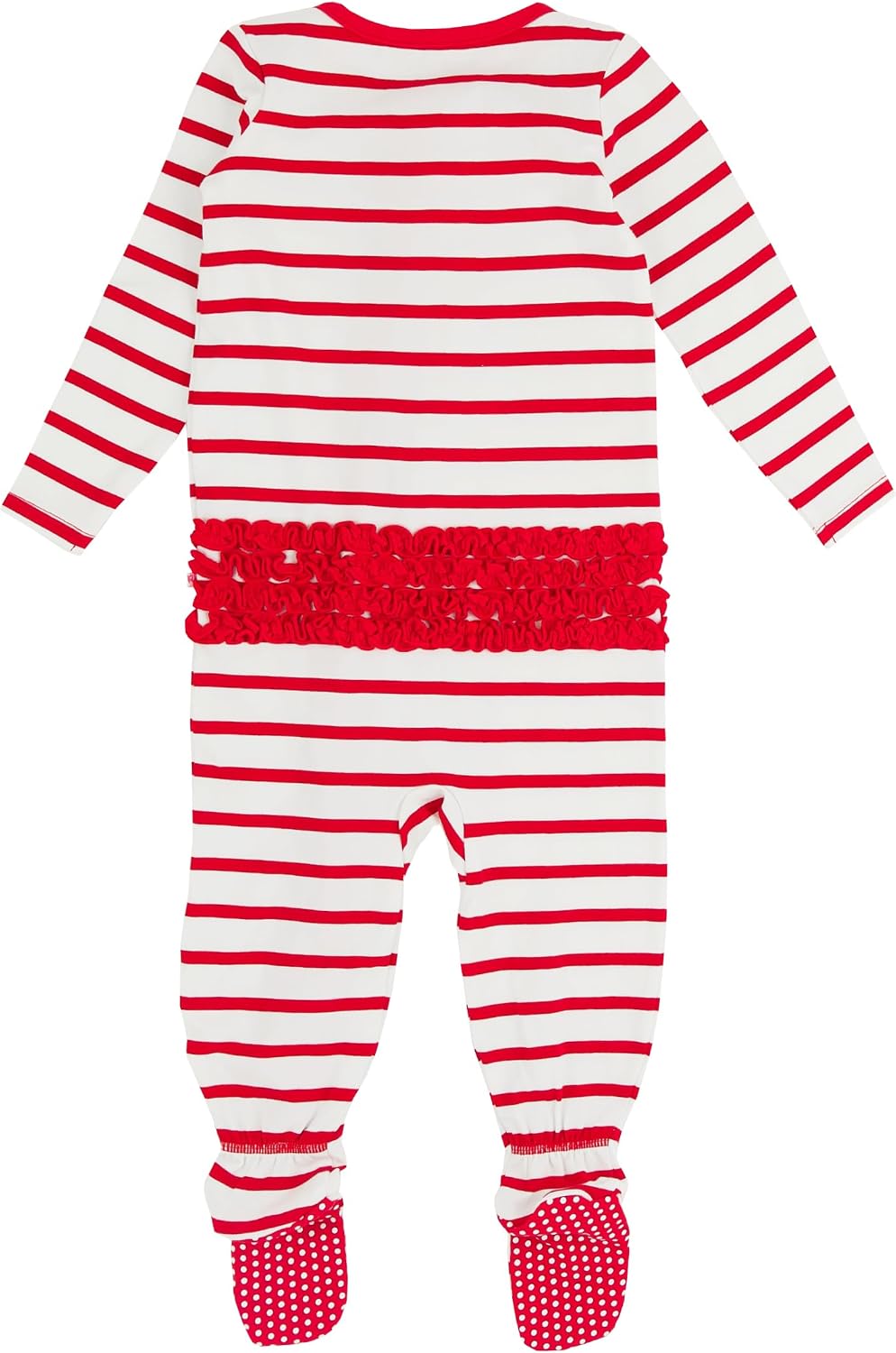 Detalle 2 de RuffleButts Toddler Footie Pajamas Modal Blend