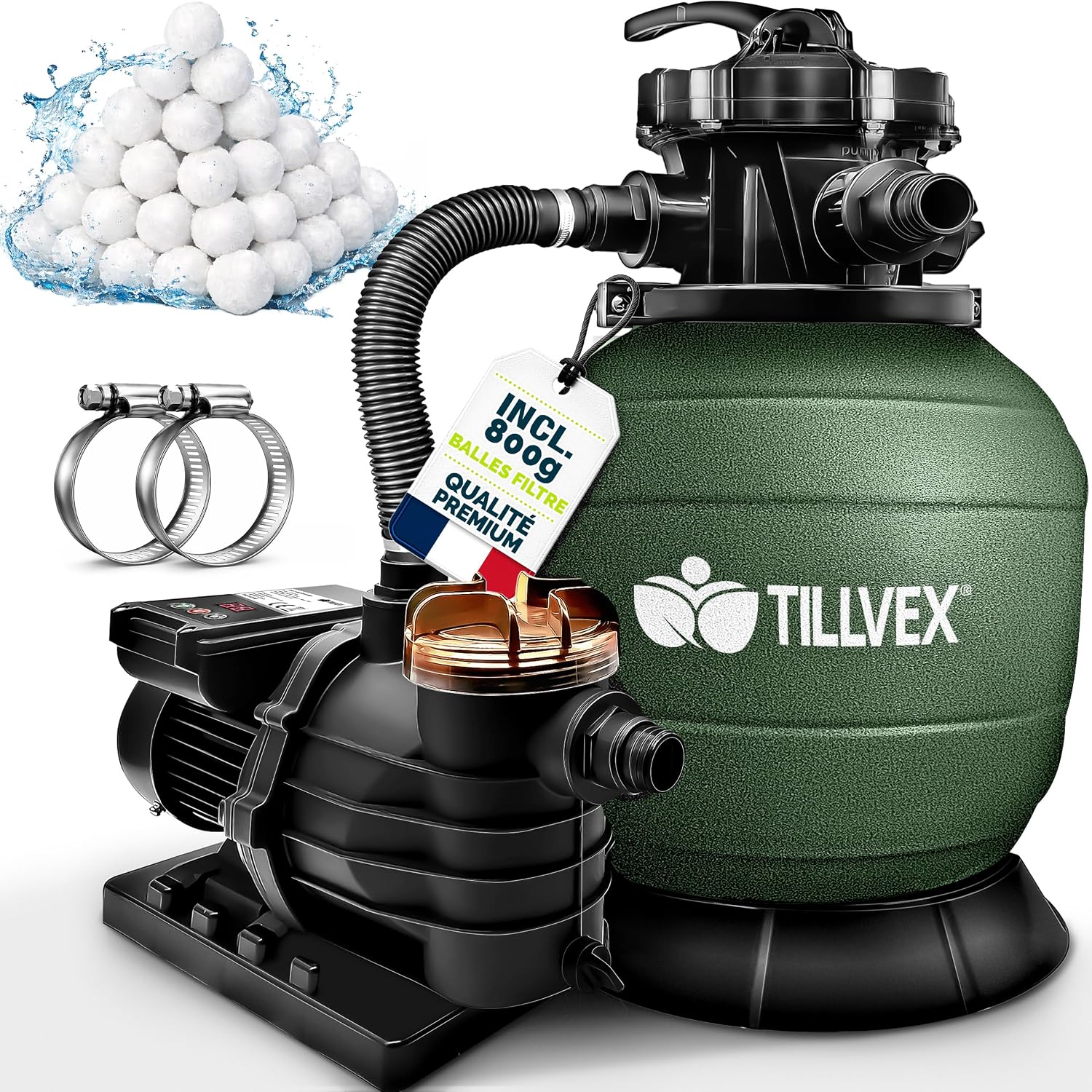 Detalle 1 de tillvex Système de Filtre à Sable 10 m³/h 💧