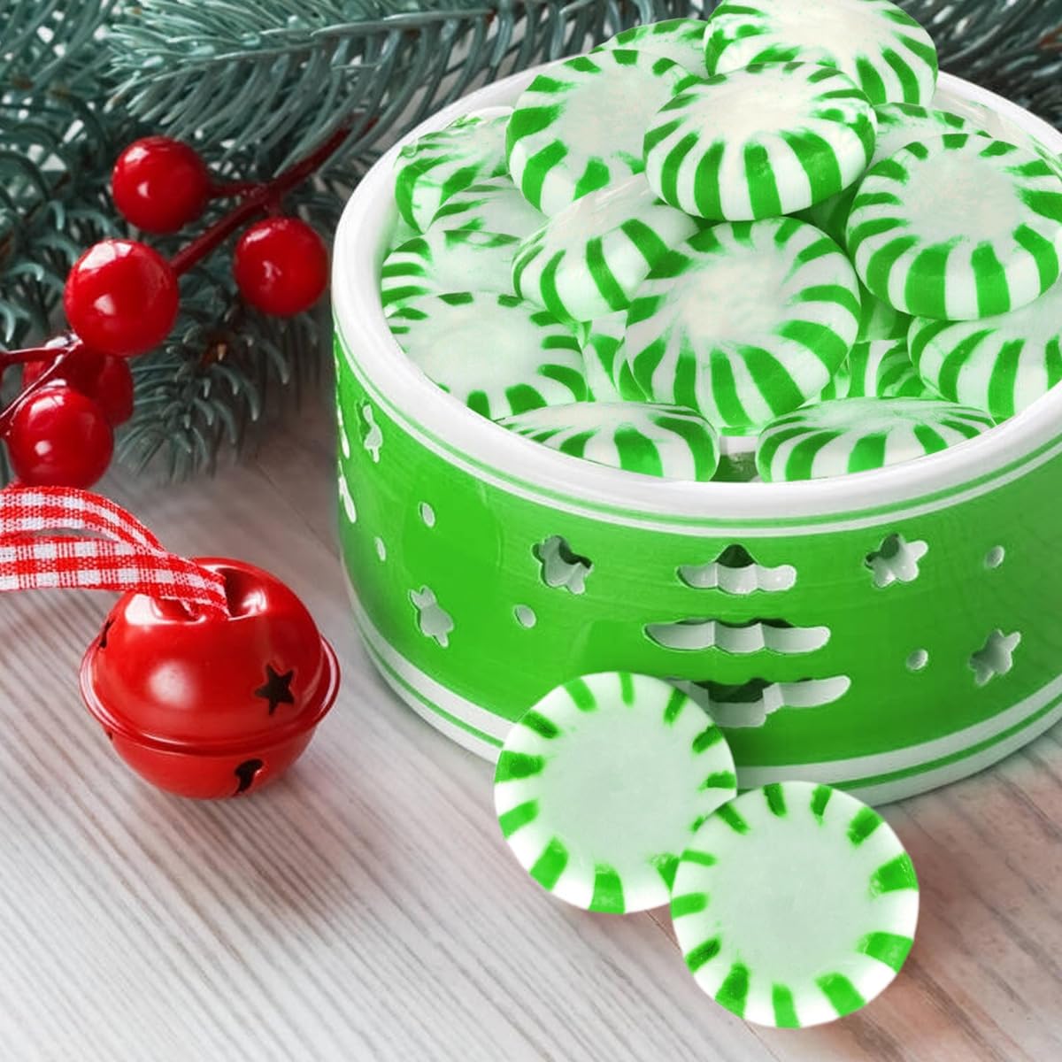 Detalle 2 de Yumzo Starlight Spearmint Hard Candy, Individually Wrapped, 5 lb