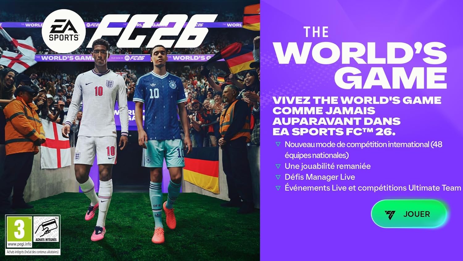 Detalle de EA SPORTS FC 26 Standard Edition sur PS4 (jeu sur disque, Français)