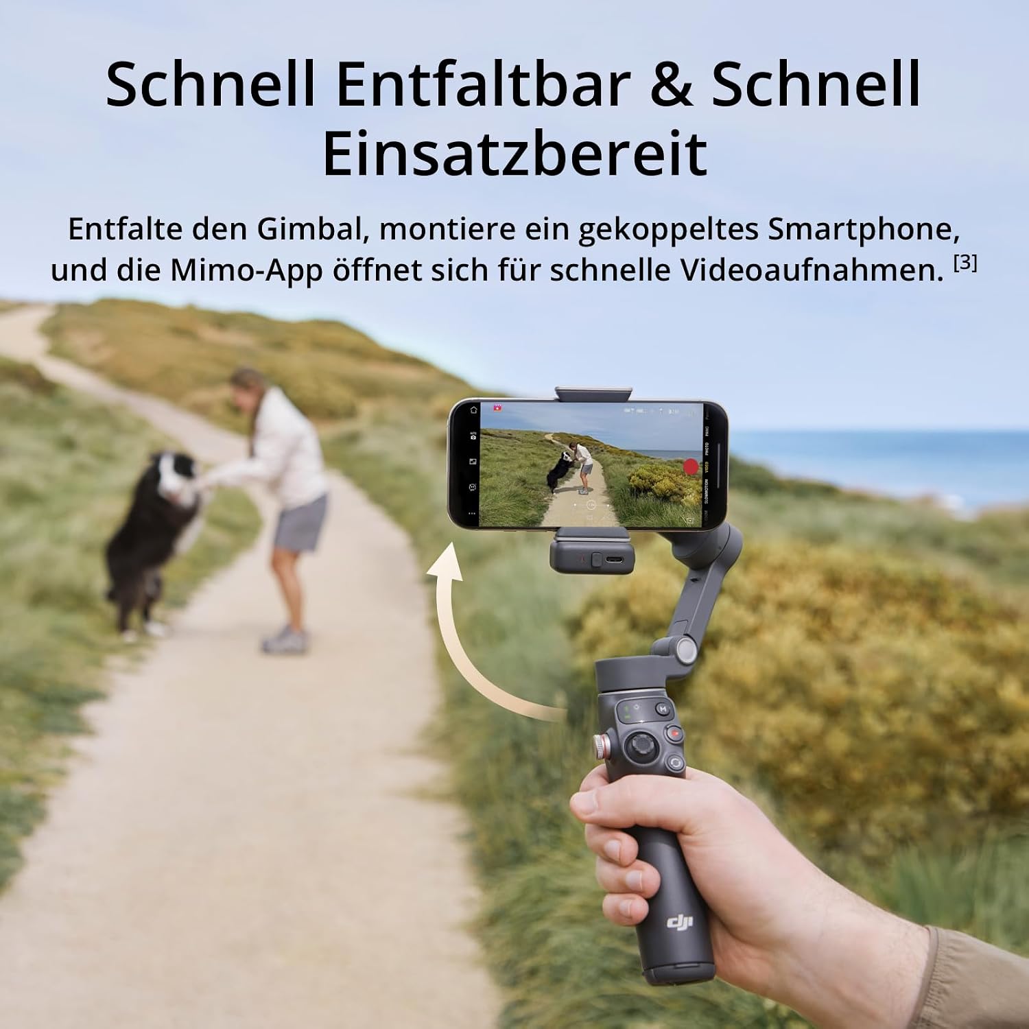 Detalle 2 de DJI Osmo Mobile 7P Gimbal-Stabilisator für Smartphone