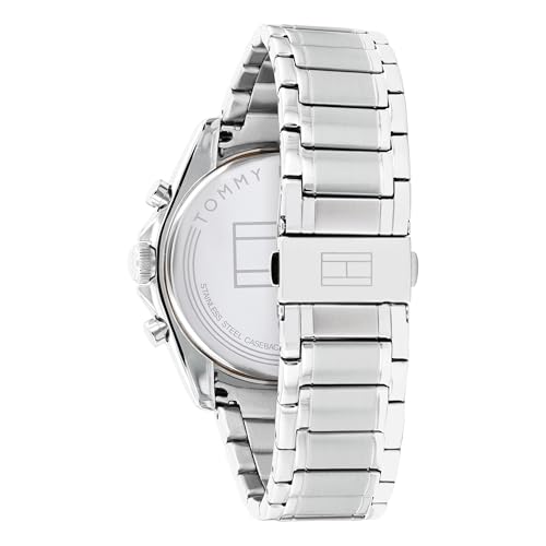 Detalle de Tommy Hilfiger Analogue Multifunction Quartz Watch for Men (1791835) with Silver Stainless Steel Bracelet