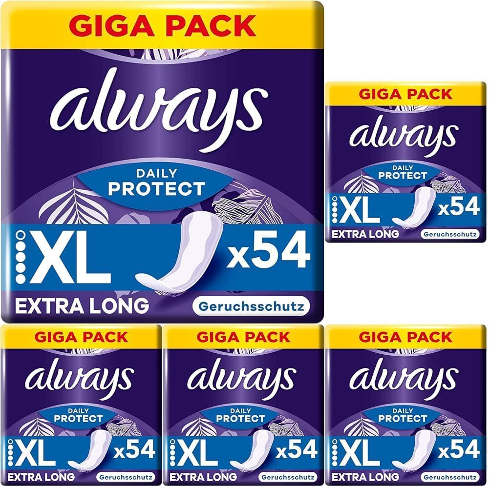 Thumbnail 6 de Always Daily Protect Damen Extra Long 162 Slipeinlagen – Sparpackung 3x54 Stück mit frischem Duft