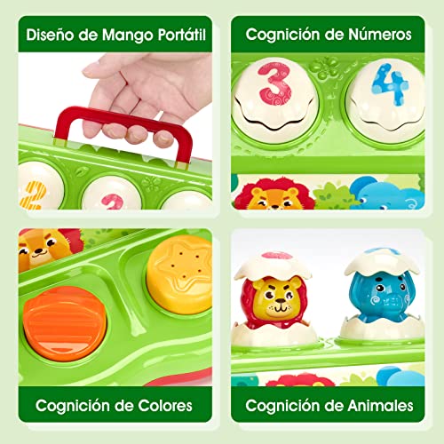 Thumbnail 5 de Jahaland Juguetes Niños 1 año - Animales Pop-up Interactivo con Luces y Sonidos