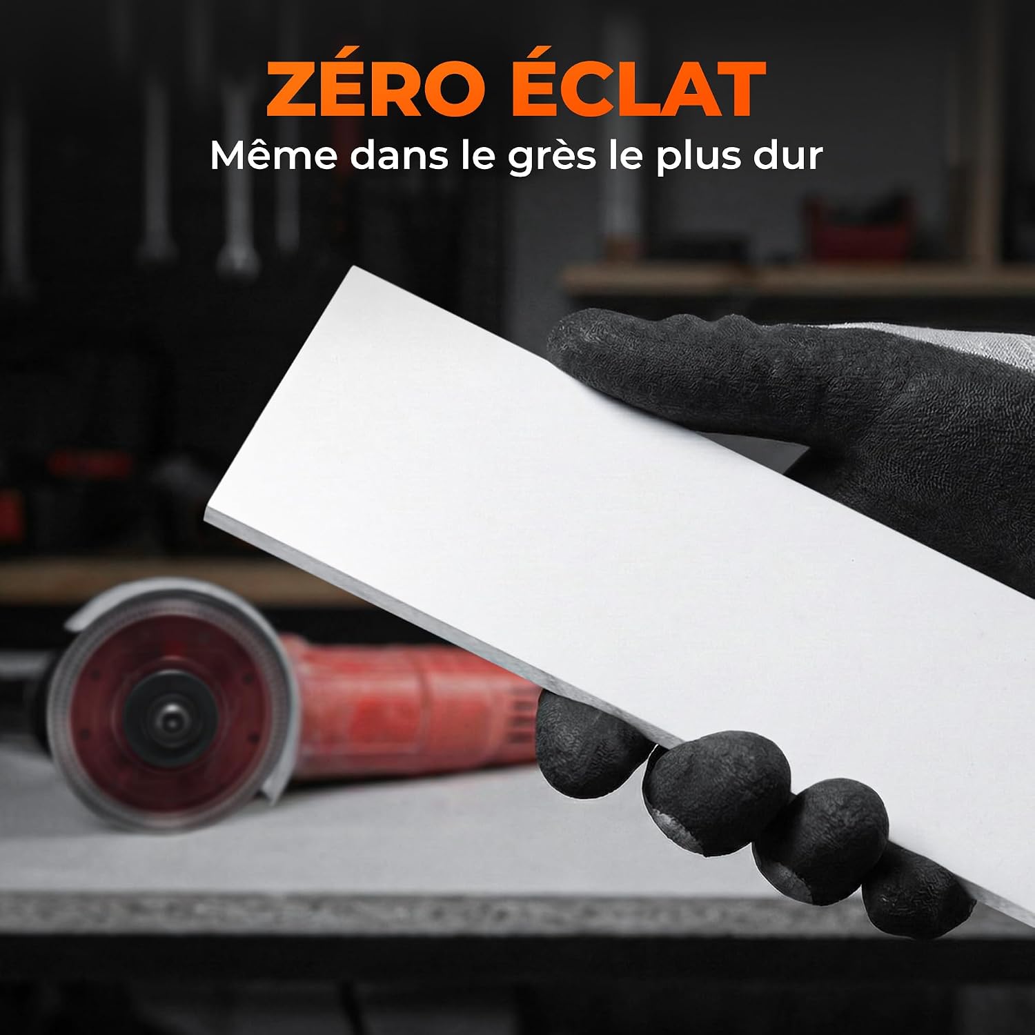 Detalle de BAUBECK Lot de 2 Disques Diamant 125 x 22,23 mm – Coupe précise sur carrelage, marbre et pierre naturelle