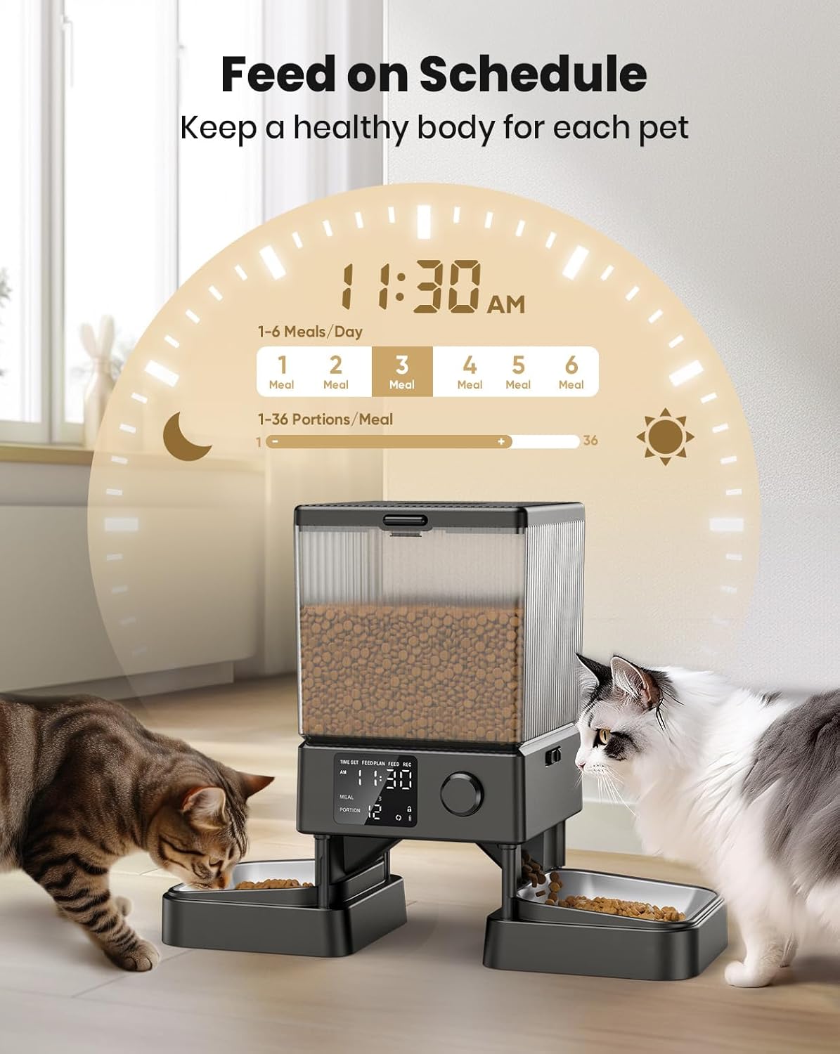Thumbnail 5 de oneisall 5L Automatic Cat Feeder — 5L capacity 🐱