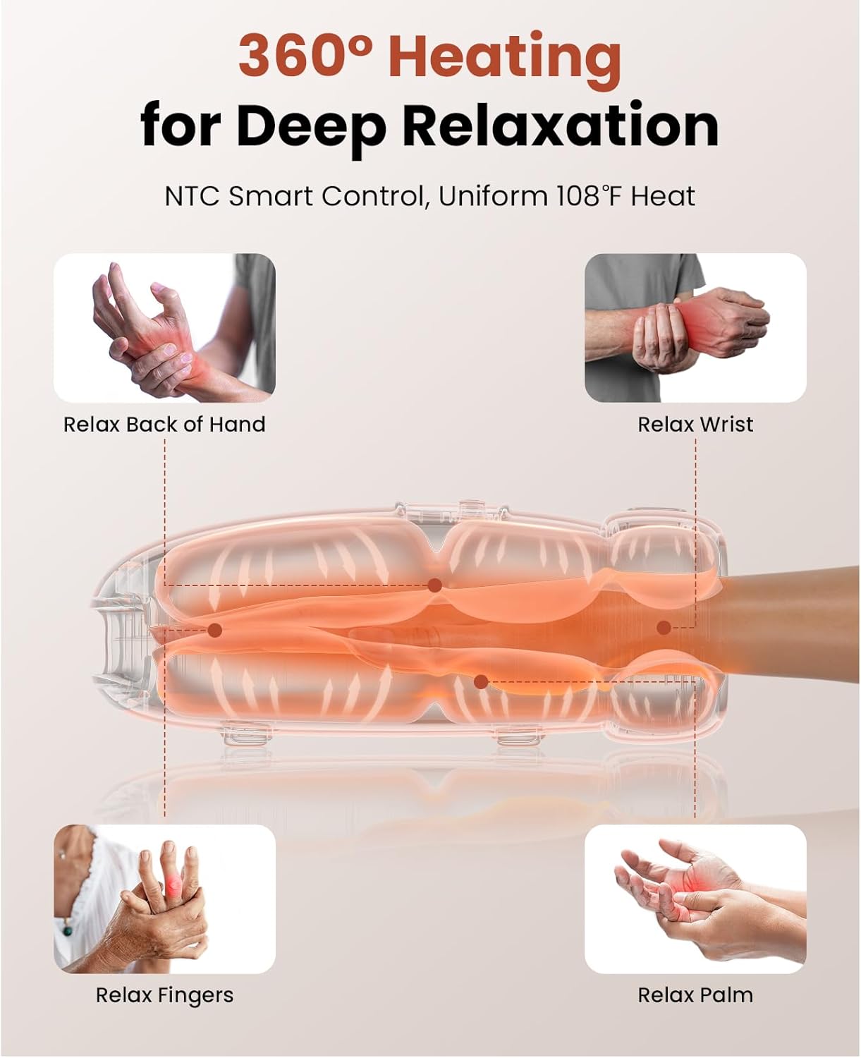 Thumbnail 2 de BOB AND BRAD H60 Masajeador de Manos con Calor y Compresión 💆