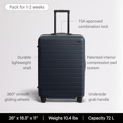 Thumbnail 1 de Away Medium Checked Luggage: 26-inch Lightweight Hardside Spinner