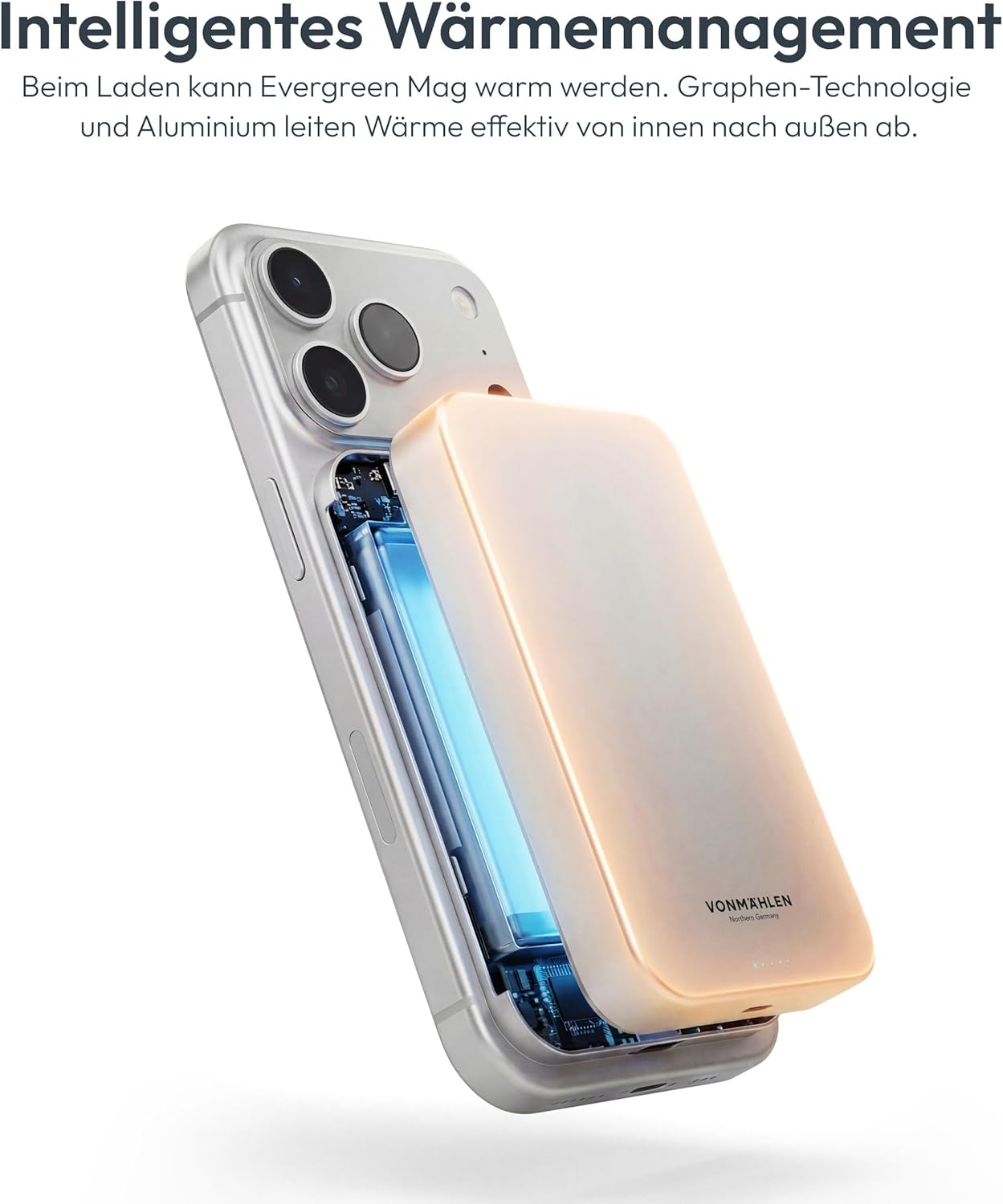Thumbnail 2 de VONMÄHLEN Evergreen Mag 10000mAh: power bank magnetico con ricarica wireless 15 W e PD 20 W, compatibile MagSafe