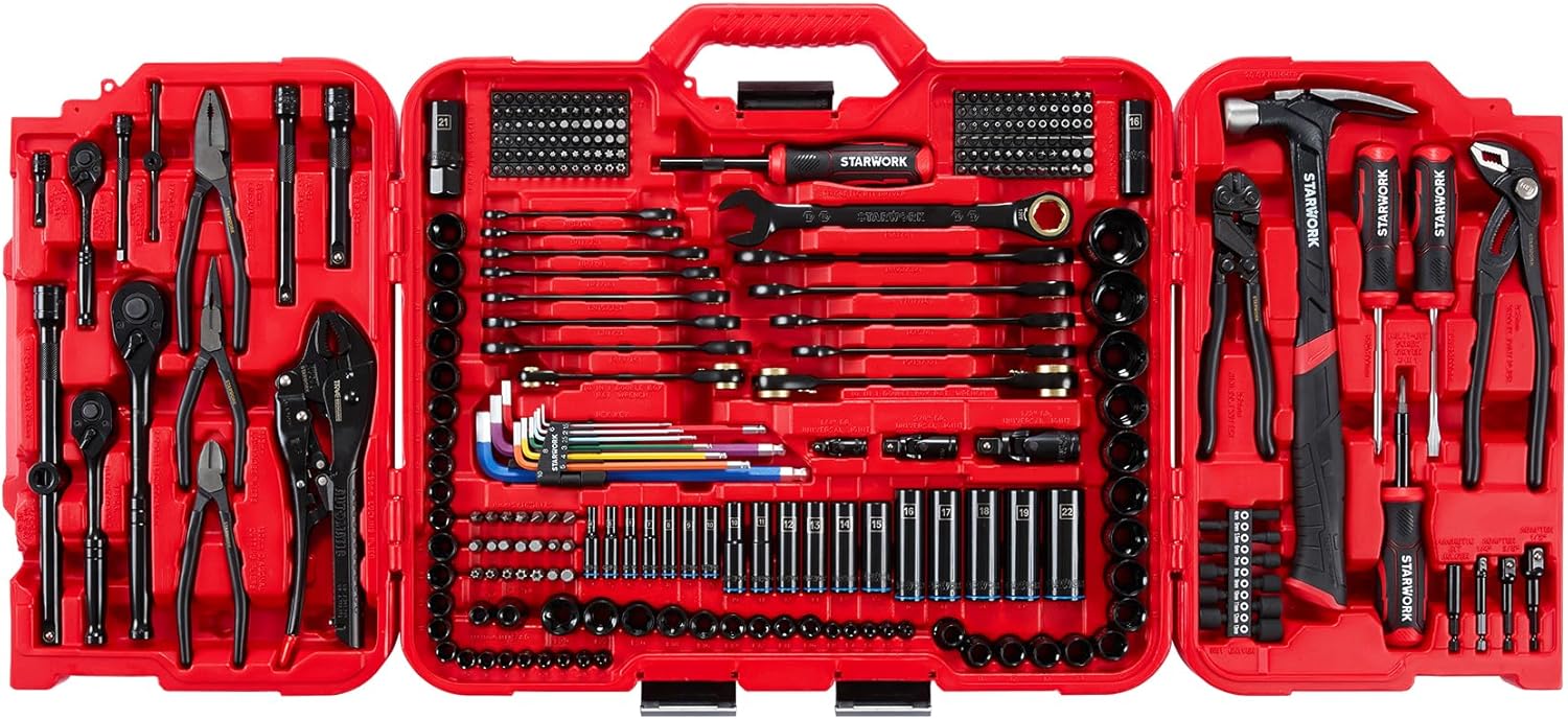 Thumbnail 1 de STARWORK True Mechanic 306-Piece Tool Set: Comprehensive 120-Tooth Ratchet Kit for Automotive and Home Repairs