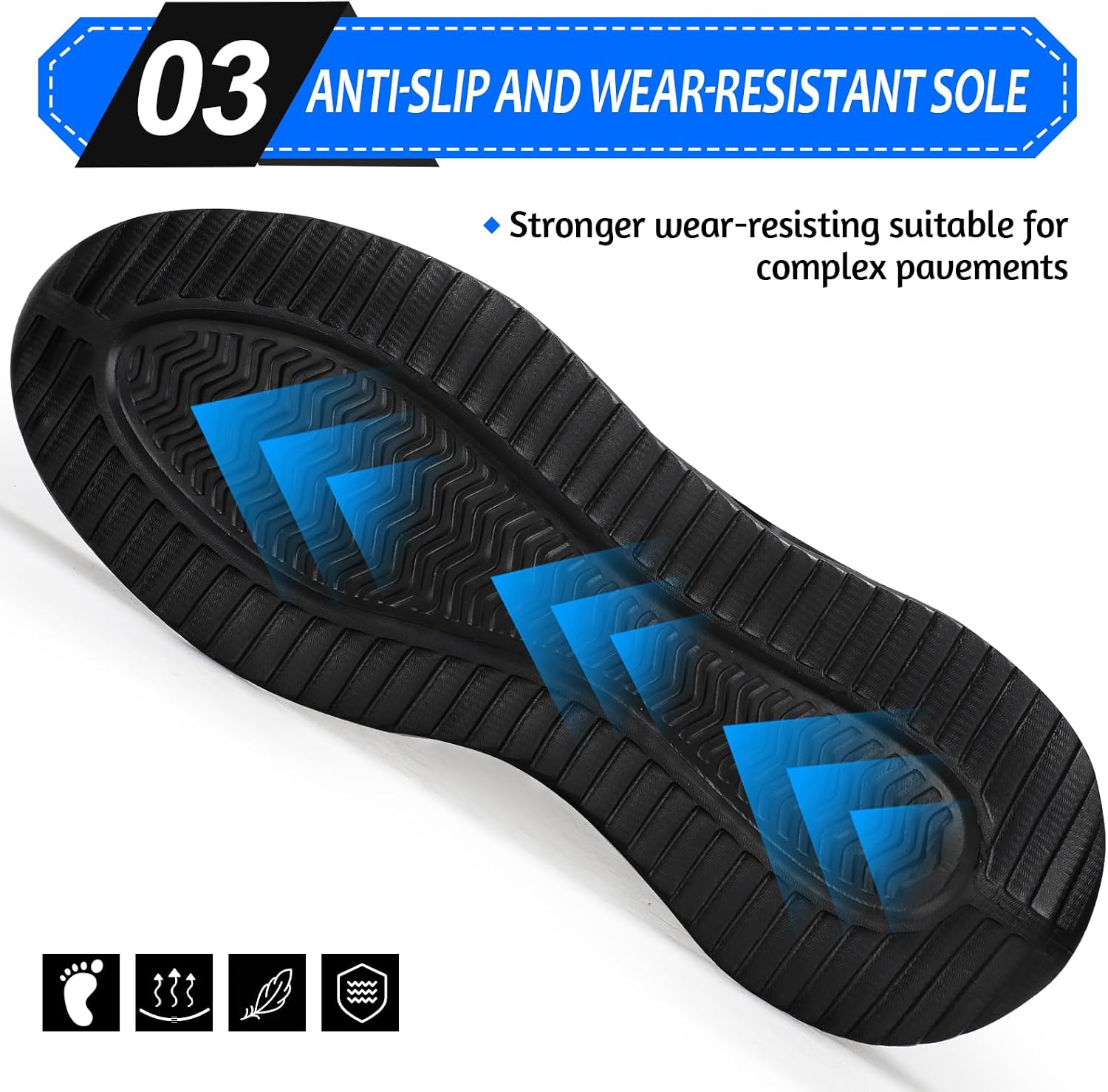 Detalle 2 de LAoutun Safety Trainers steel toe protective work shoes