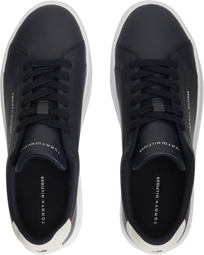 Thumbnail 6 de Tommy Hilfiger Baskets Detail Essential en Cuir – Bleu Desert Sky, 40