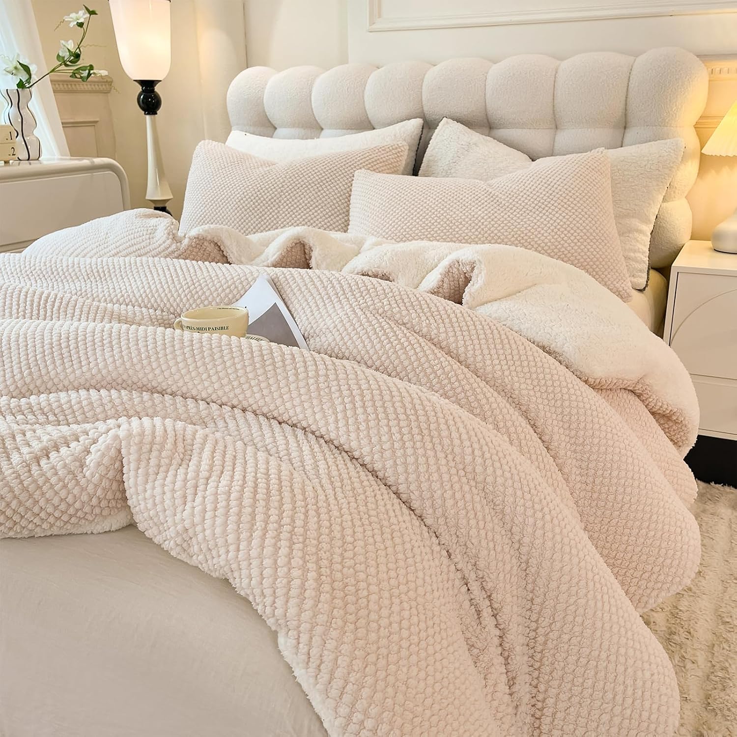 Detalle de LLanCL 3D Jacquard Comforter Set 68"x90"