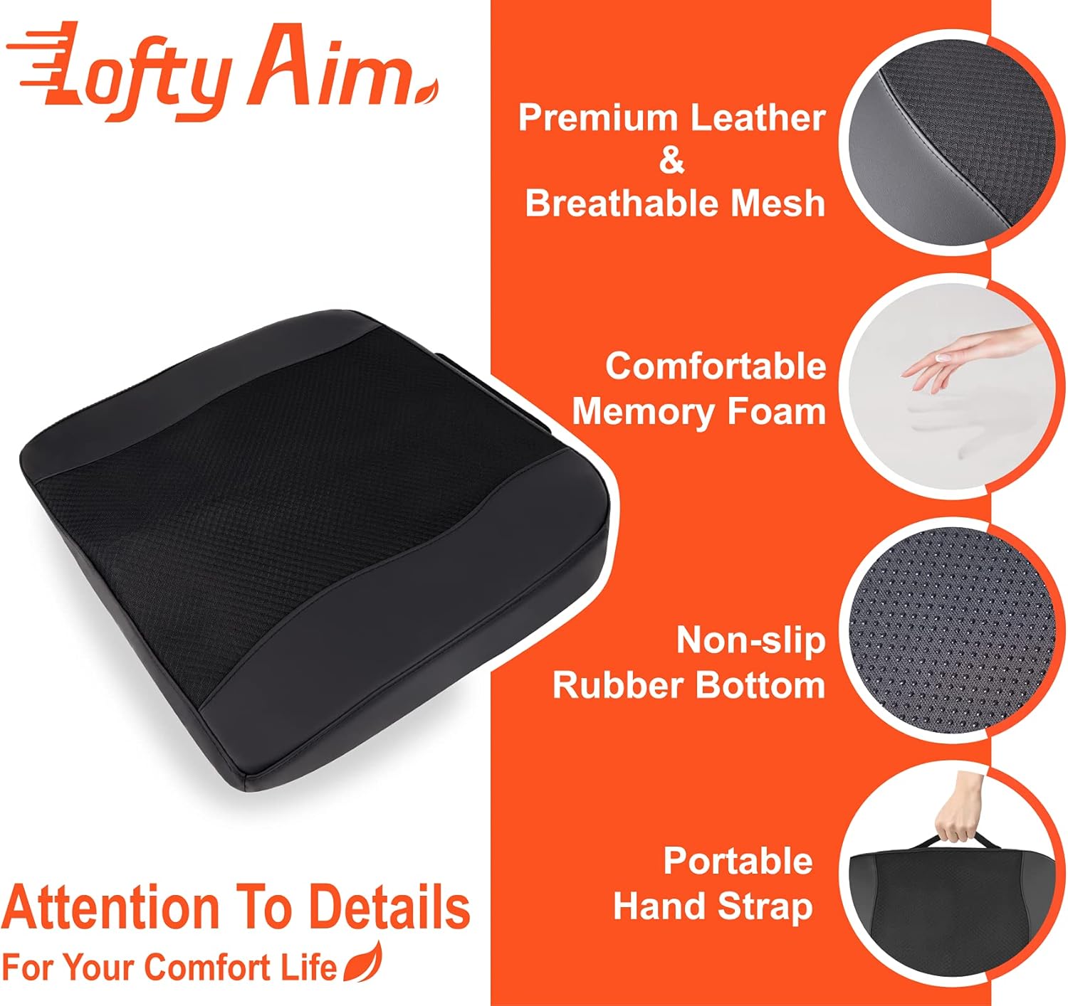 Thumbnail 5 de Lofty Aim Car Seat Cushion 2.5 in