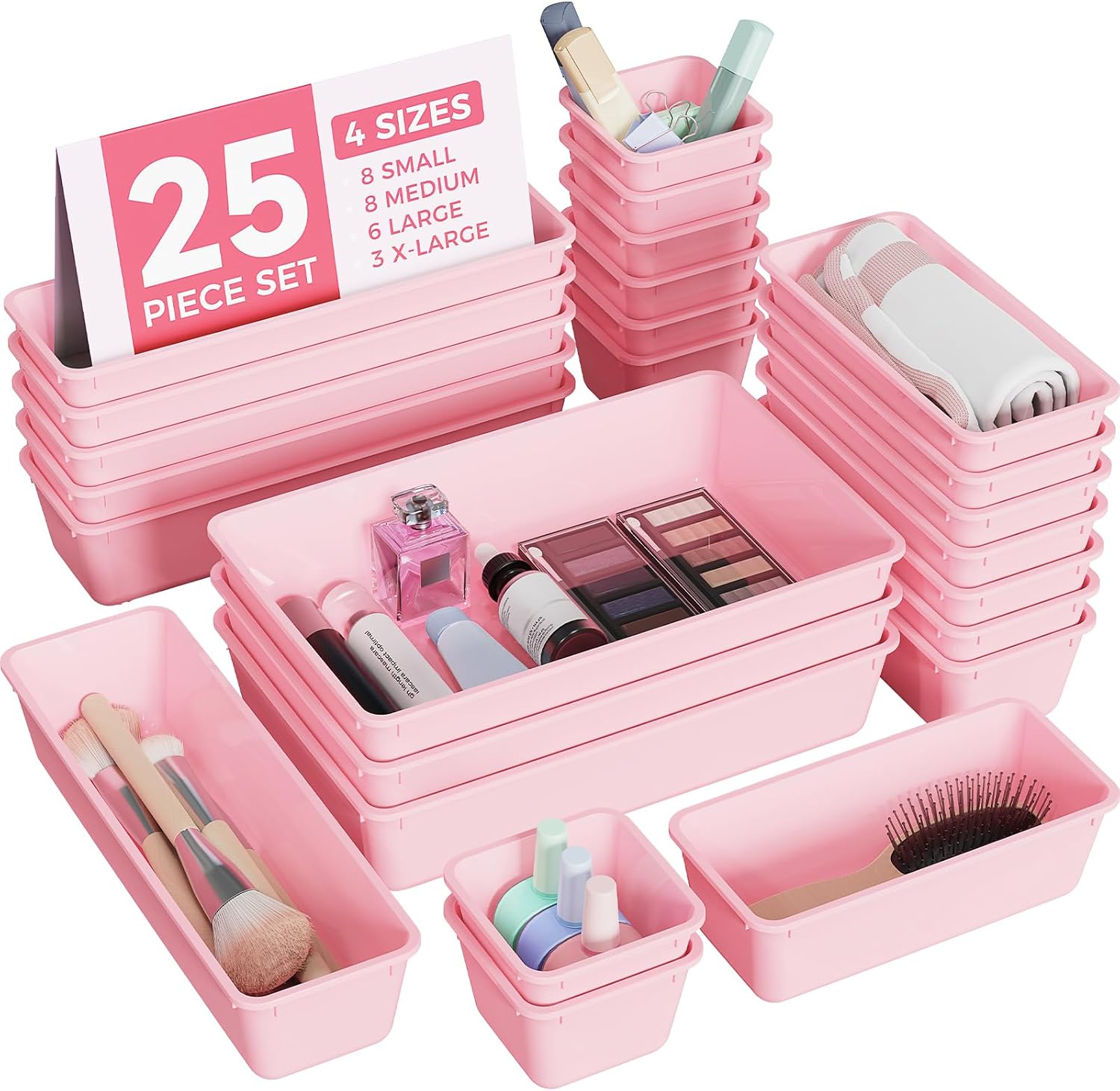 Detalle de BiuLeon Drawer Organizer Set, Plastic