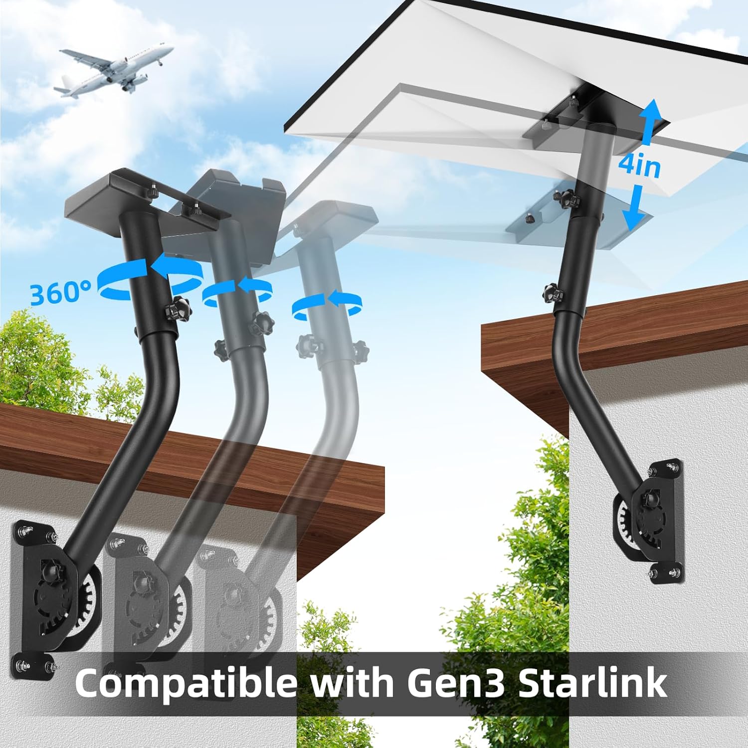 Detalle 2 de Essoy Support Starlink Gen 3 360° 📡