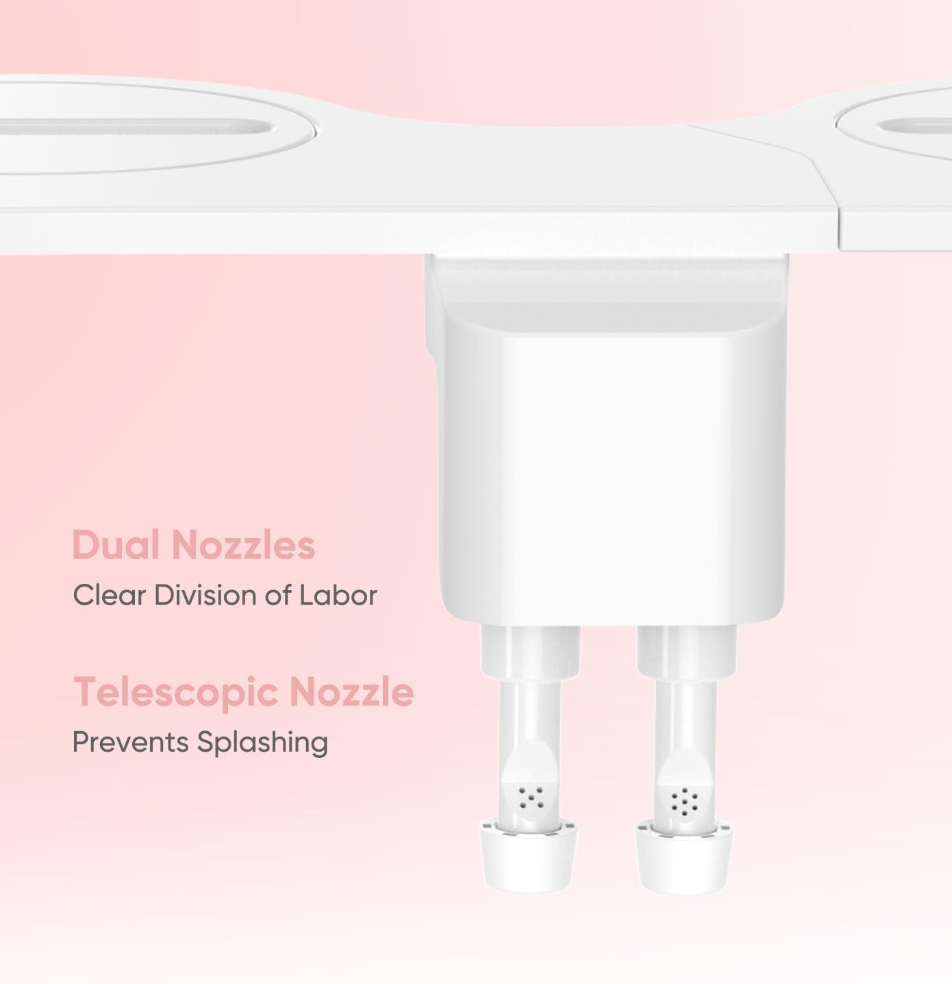 Detalle de POCALAND BJL-001 Bidet Attachment with Dual Wash Modes and Adjustable Pressure