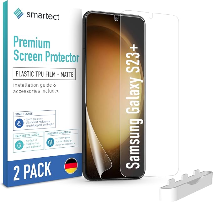 Detalle de smartect TPU Protector Pantalla Galaxy S23 Plus 📱 Mat 2 Piezas