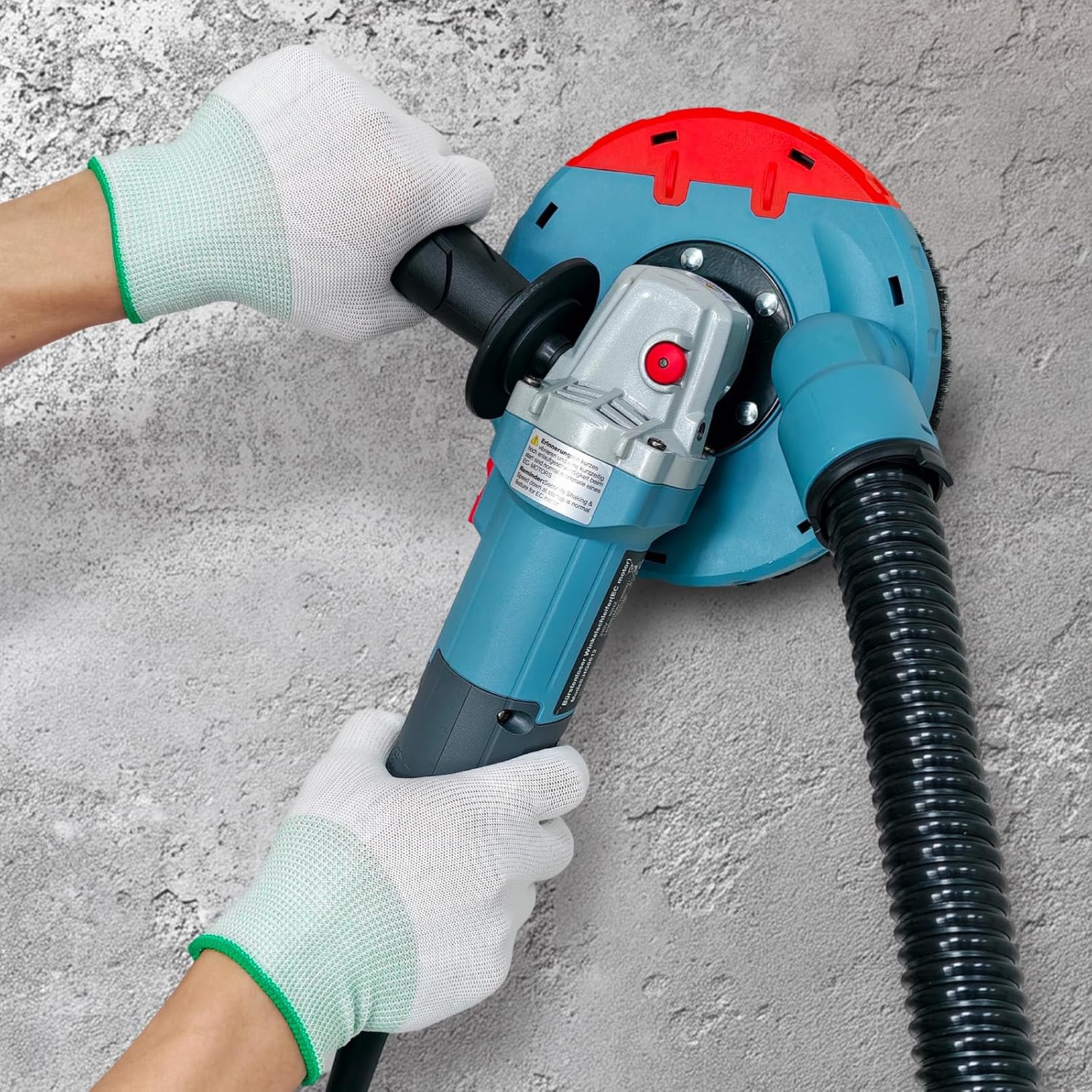 Thumbnail 6 de FANZWORK 1900W (MAX) Smerigliatrice per calcestruzzo con motore brushless EC – 125 mm, cuffia aspirazione e valigetta
