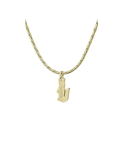 Detalle de Lacoste ARTHOR Collar 55,8 cm oro Amarillo cocodrilo