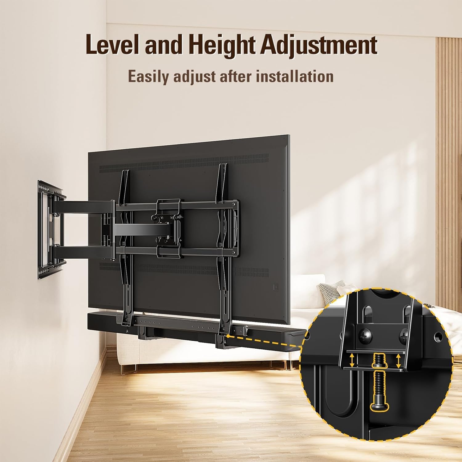 Detalle 2 de Mounting Dream MD5428 Soundbar Mount, Adjustable Holder, Up to 26.5 lb