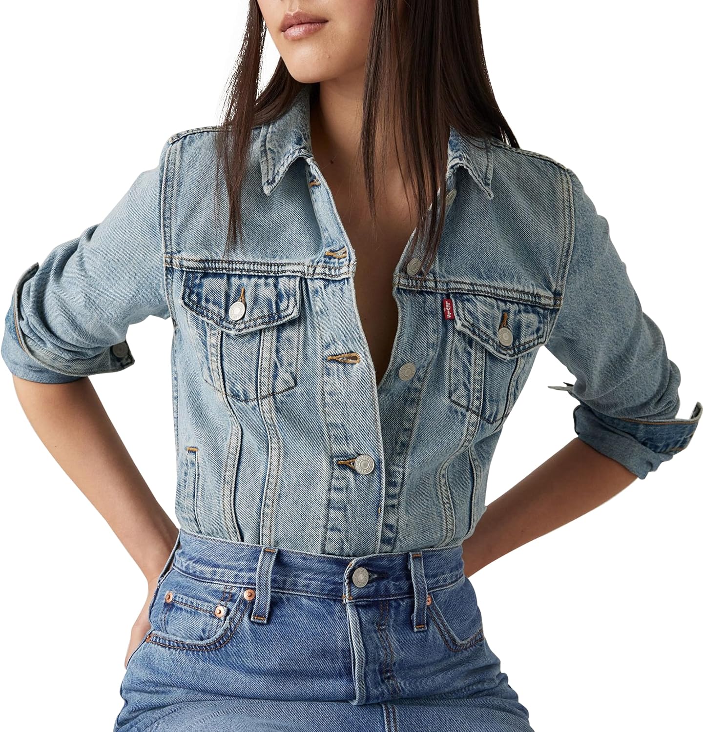 Thumbnail 5 de Levi’s Damen Original Trucker Denim Jacke – klassische Jeansjacke mit Taschen