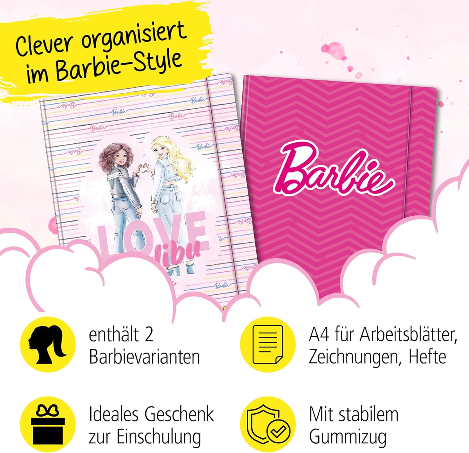 Thumbnail 1 de ONLINE Sammelmappen A4 Barbie-Design – Ordnung mit Stil für Schule und Freizeit