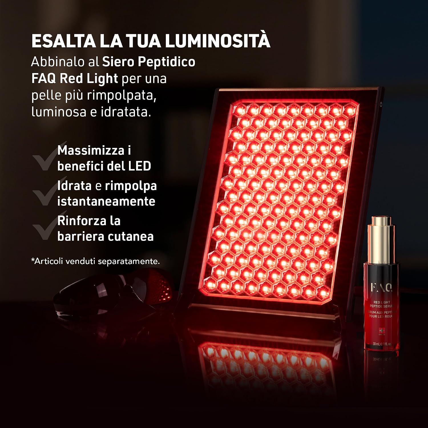 Detalle 1 de Lampada viso portatile LED con 256 LED