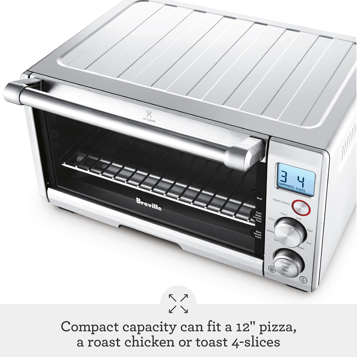 Detalle 2 de Breville Compact Toaster Oven, Brushed Stainless Steel