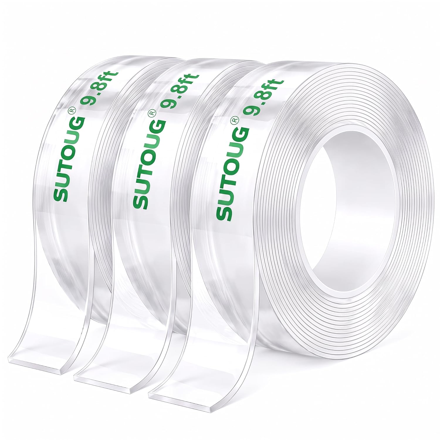 SUTOUG Double-Sided Tape, 9.8-Foot Rolls