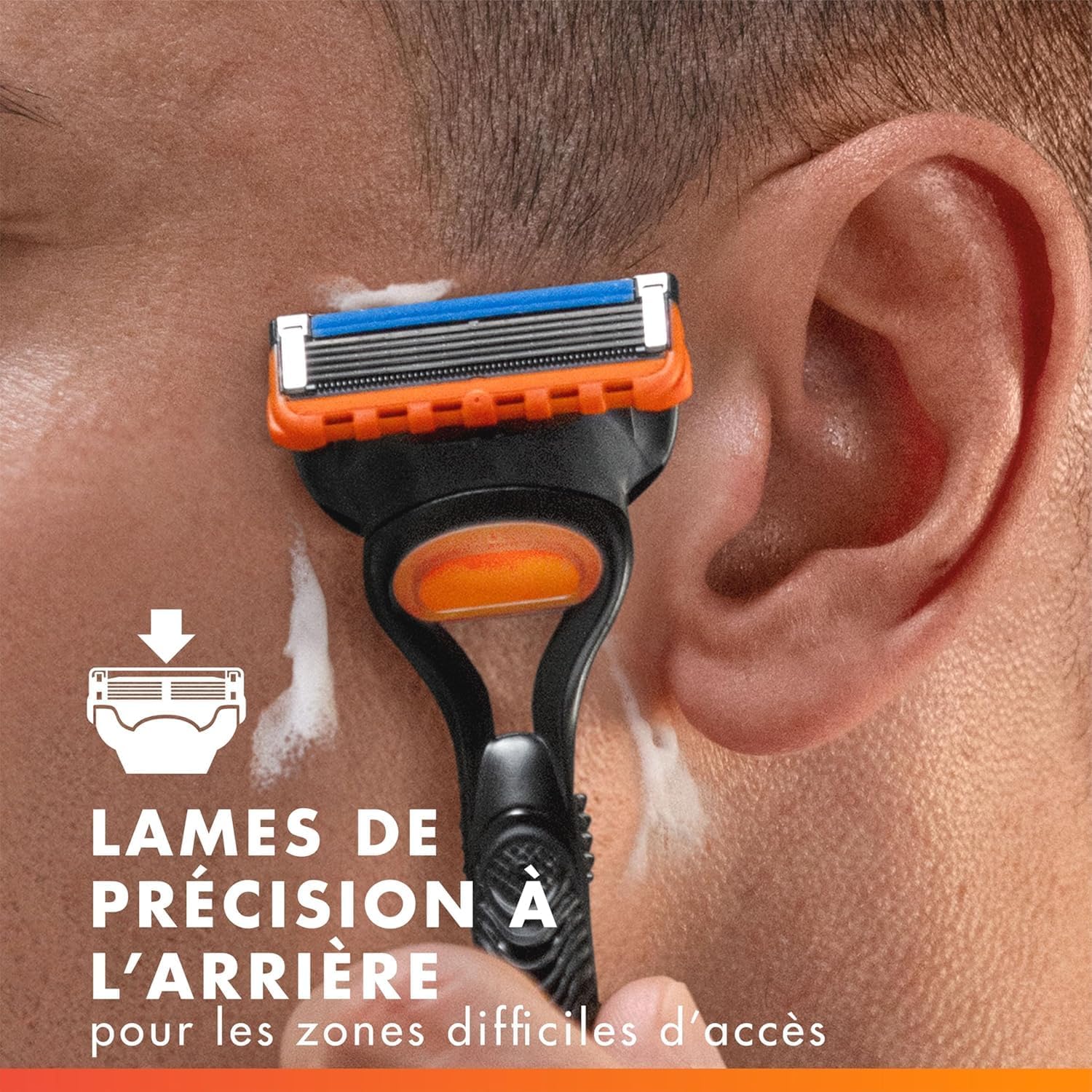Thumbnail 3 de Gillette Fusion5 Lames de Rasoir pour Homme – Pack 24, Recharge Longue Durée (Acier Inoxydable) avec Lubrastrip