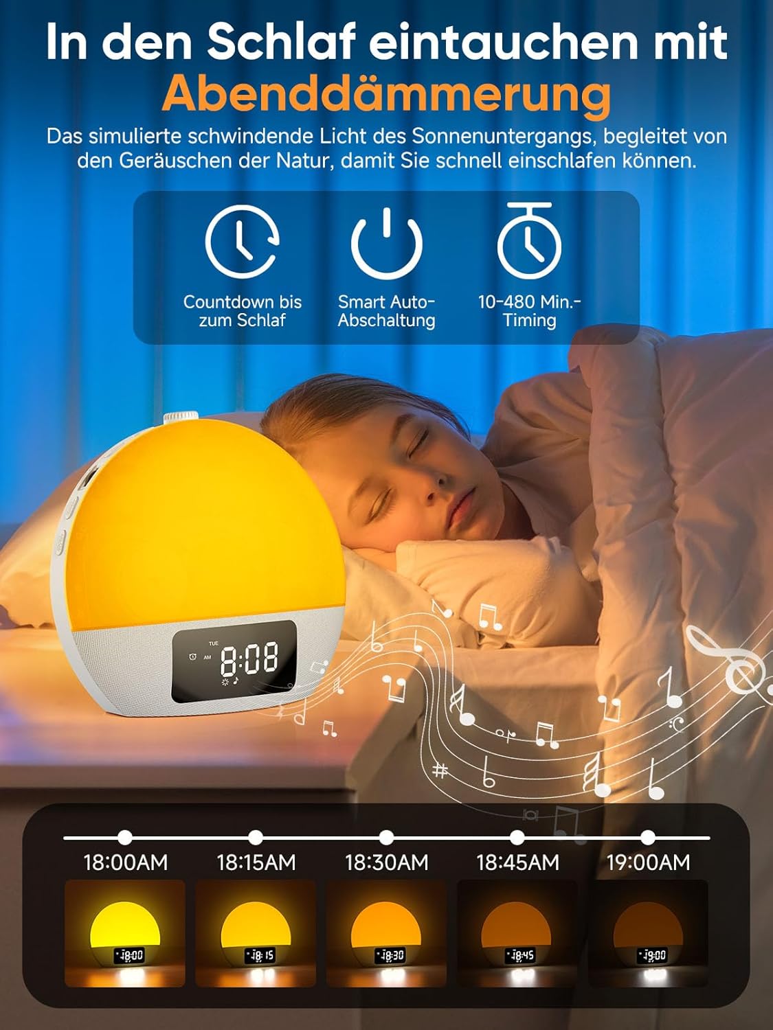 Detalle de Foryond Tageslichtwecker 25 Klänge 📳