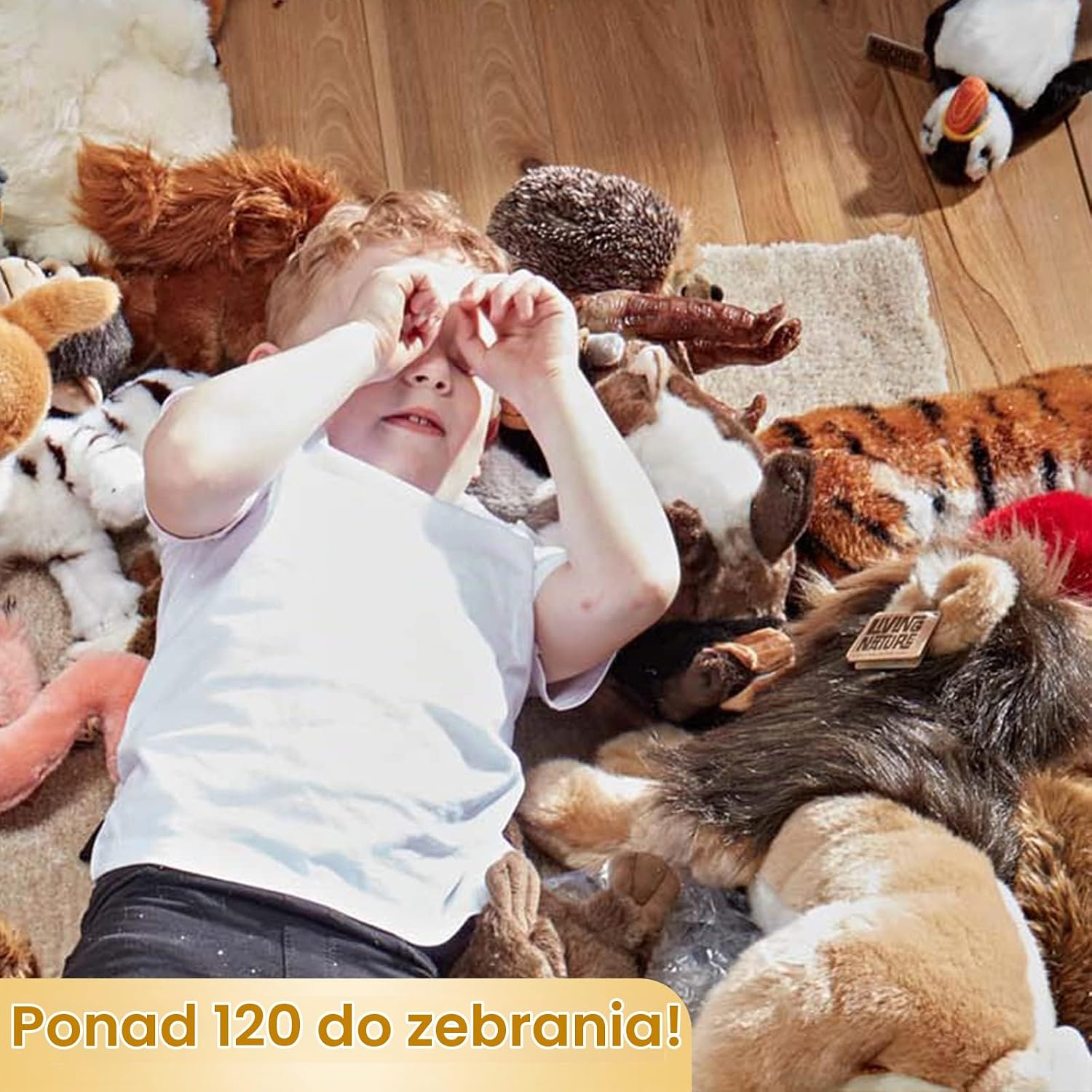 Detalle de Living Nature Soft Toy – pluszowy koń 23 cm z realistycznymi detalami