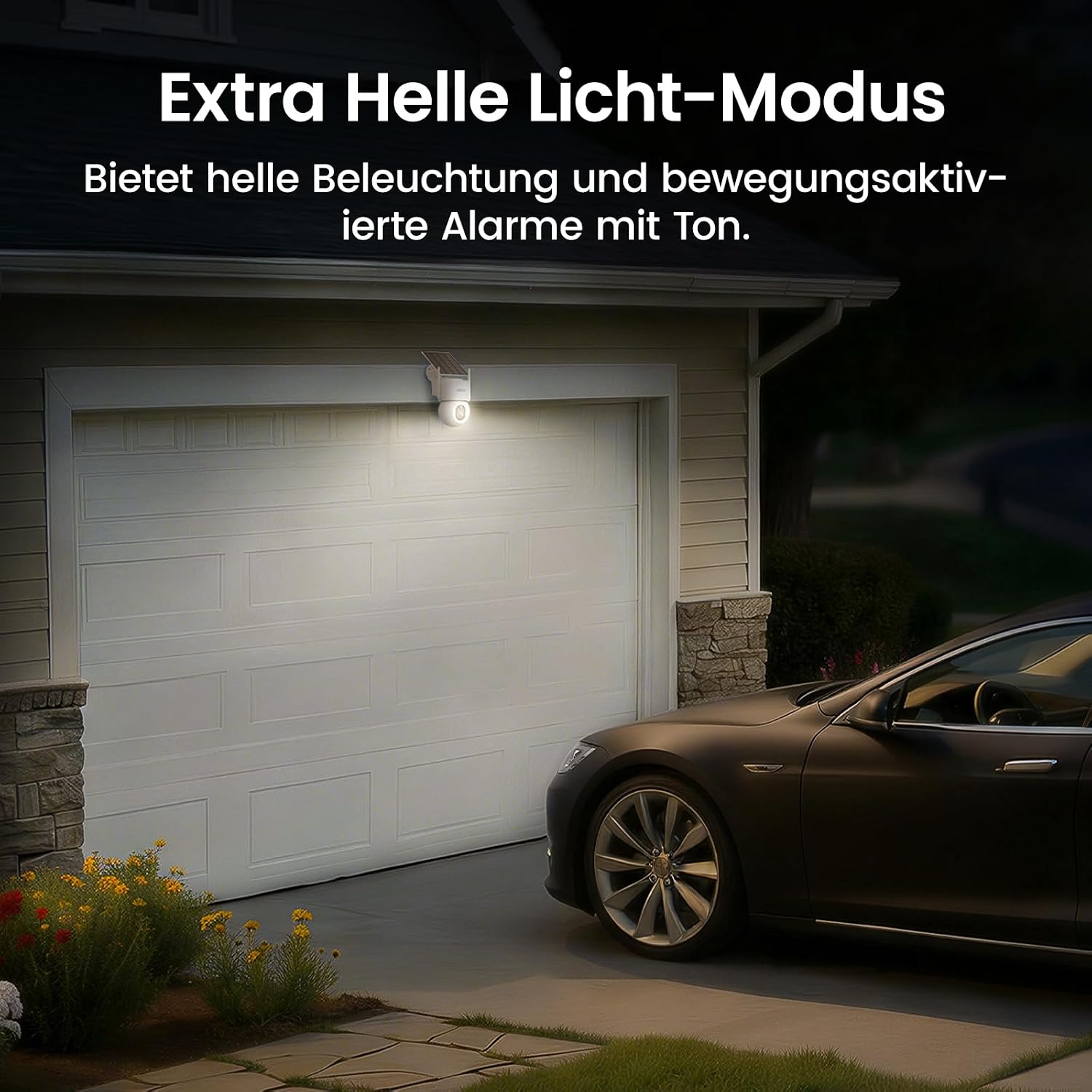 Detalle de aosu 4K 8MP Solarüberwachungskamera Außeneinsatz mit 360° PTZ, Farb-Nachtsicht und 2-Wege-Audio