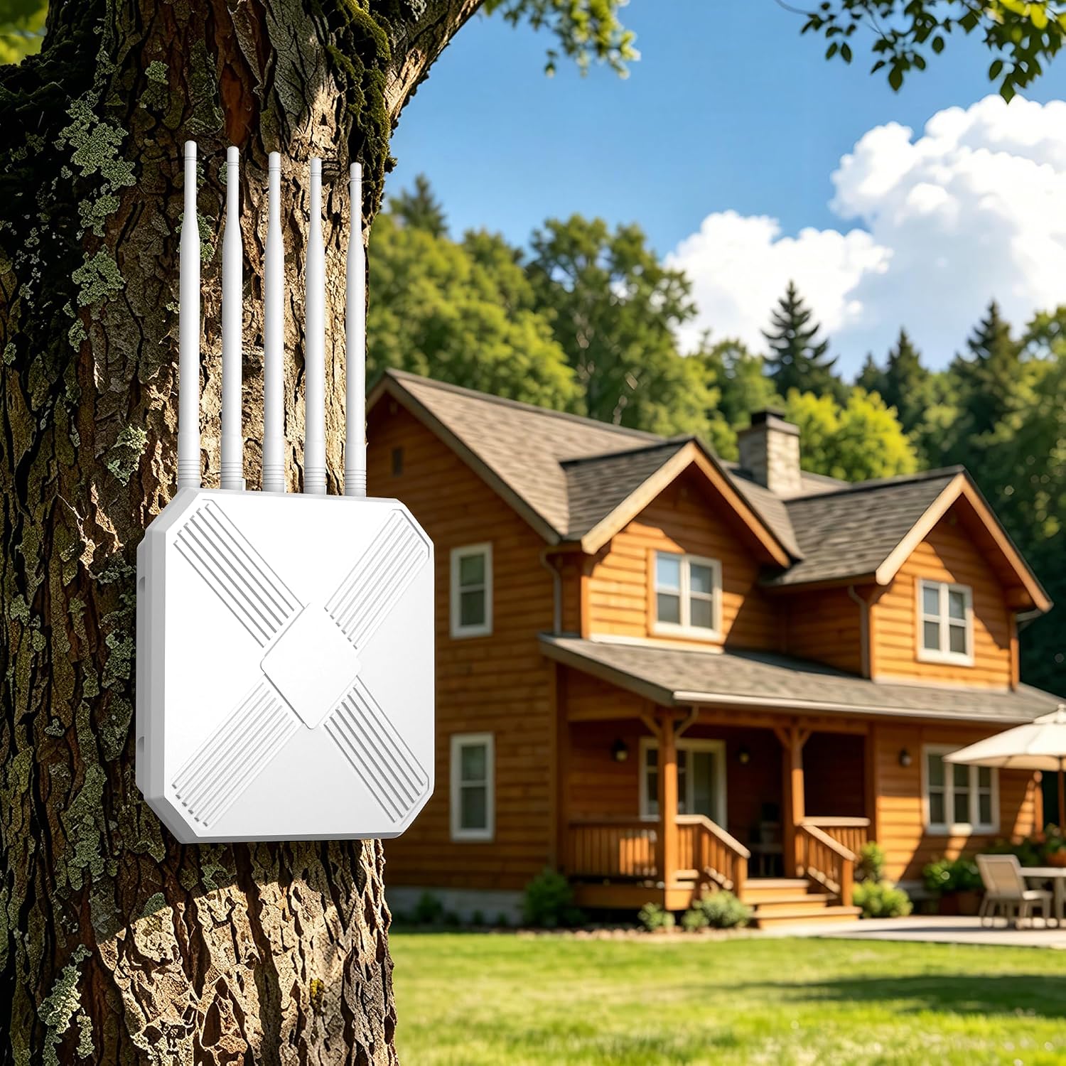 Detalle 2 de Mekupc AX3000 Outdoor WiFi 6 Extender: Long-Range Outdoor AP for Commercial Use