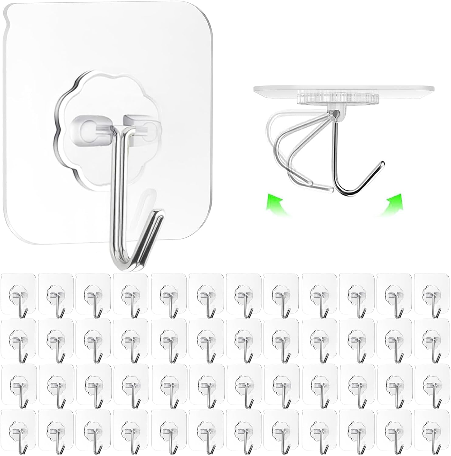 Detalle de ZESLMG Adhesive Wall Hooks 22 lb