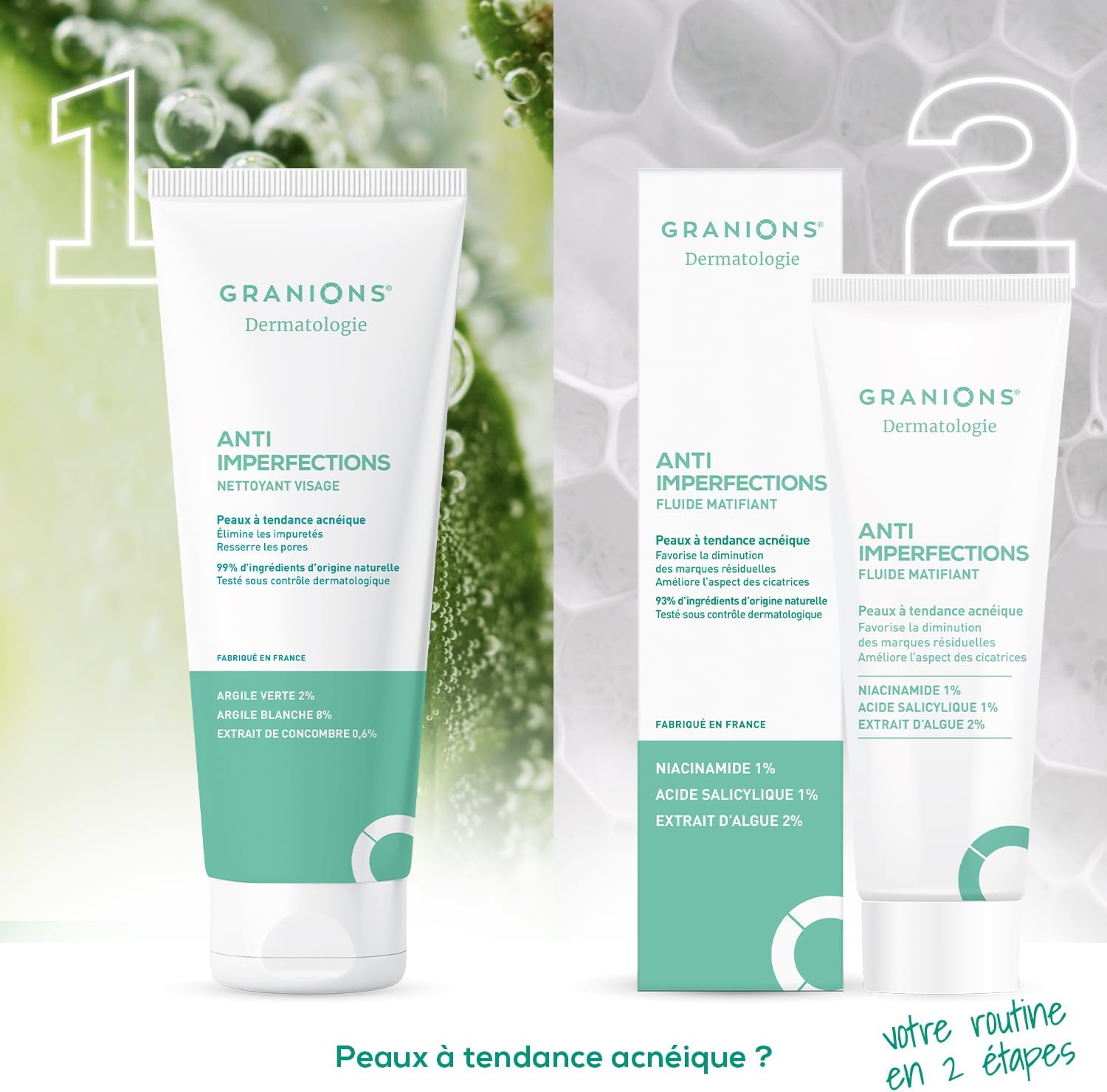 Thumbnail 6 de GRANIONS Nettoyant Visage Anti Imperfections, argile, vitamine C, 150g