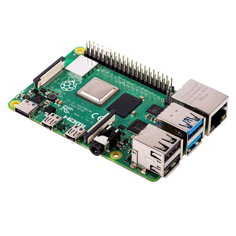 Detalle de Raspberry Pi 4 Modelo B 2GB: una miniatura con gran potencial para proyectos de escritorio y multimedia