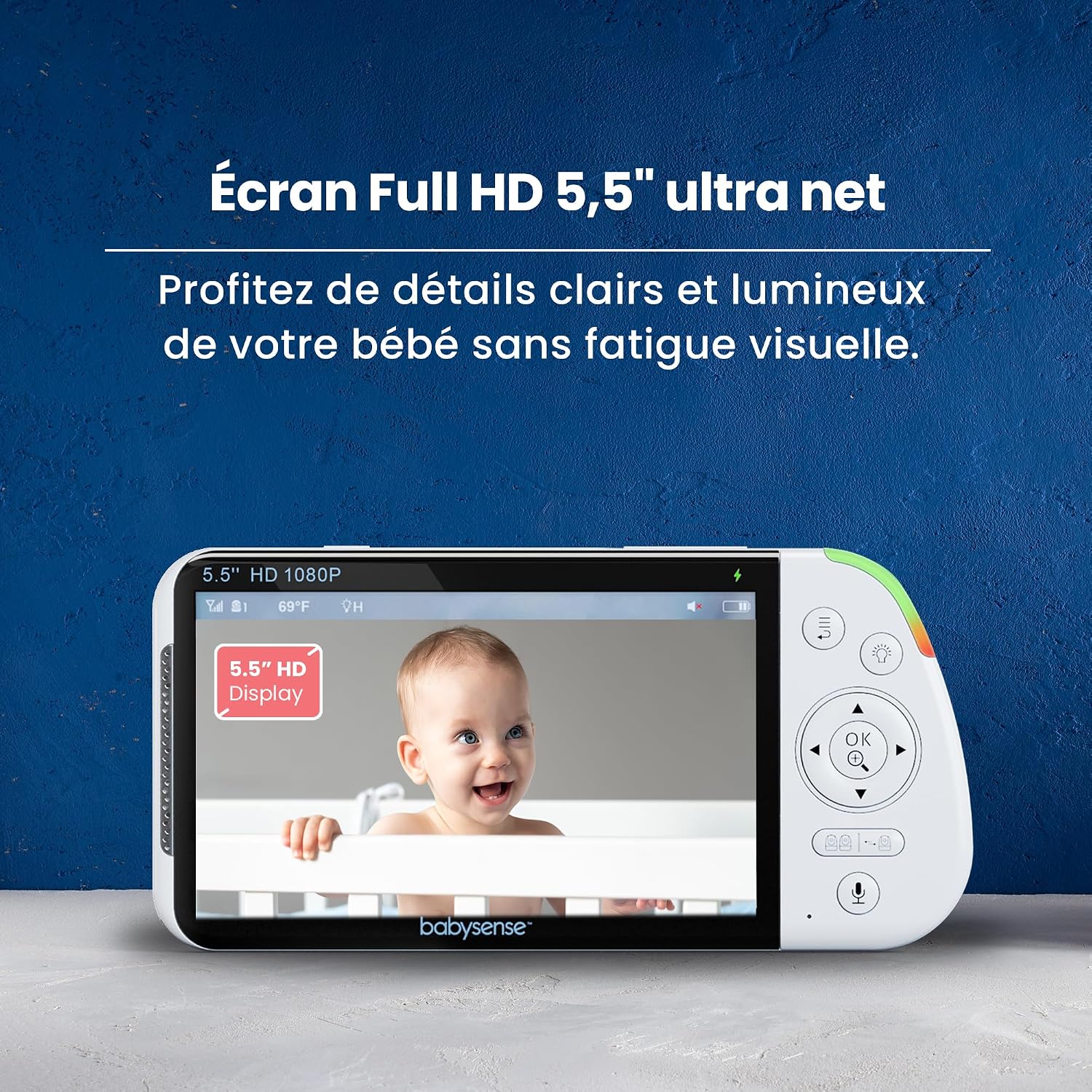 Detalle 2 de Babysense Moniteur bébé Full HD 20h