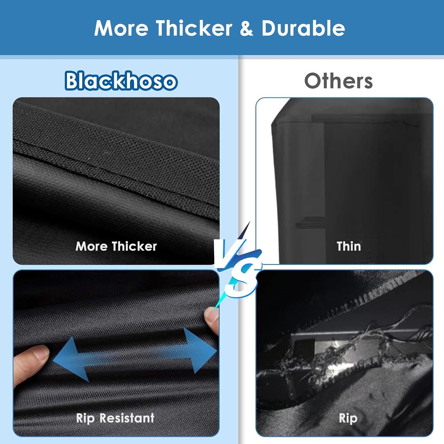 Thumbnail 6 de Blackhoso 20s 600D Grill Cover for Traeger Tailgater 20 Series