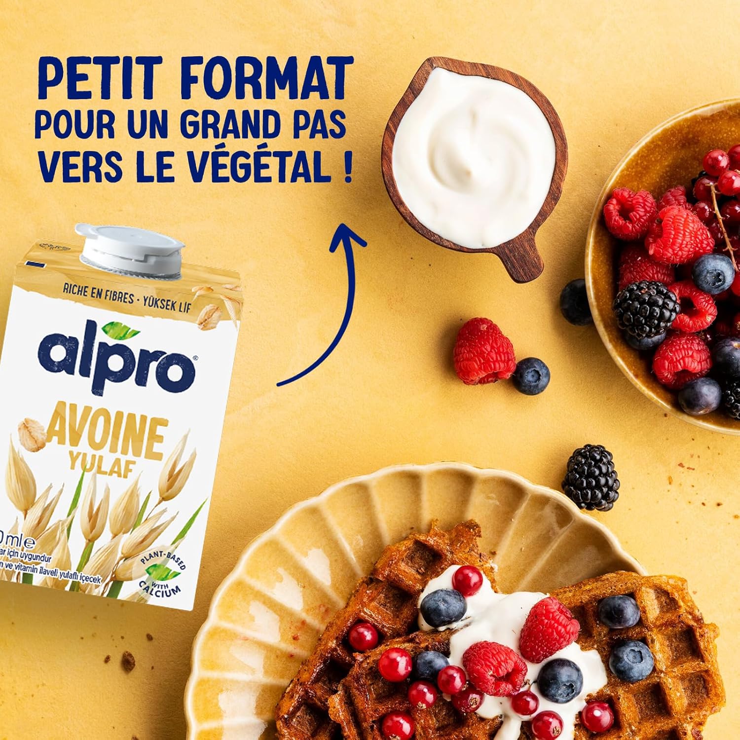 Detalle 2 de Alpro Avoine – Boisson végétale d’avoine 100% européenne, riche en fibres et sans lactose