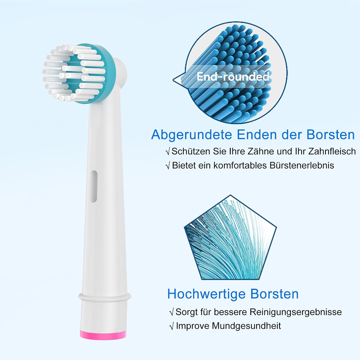 Thumbnail 3 de 16er Ortho Care Aufsteckbürsten für Braun Oral-B elektrische Zahnbürste – für präzise Reinigung an Zahnspangen