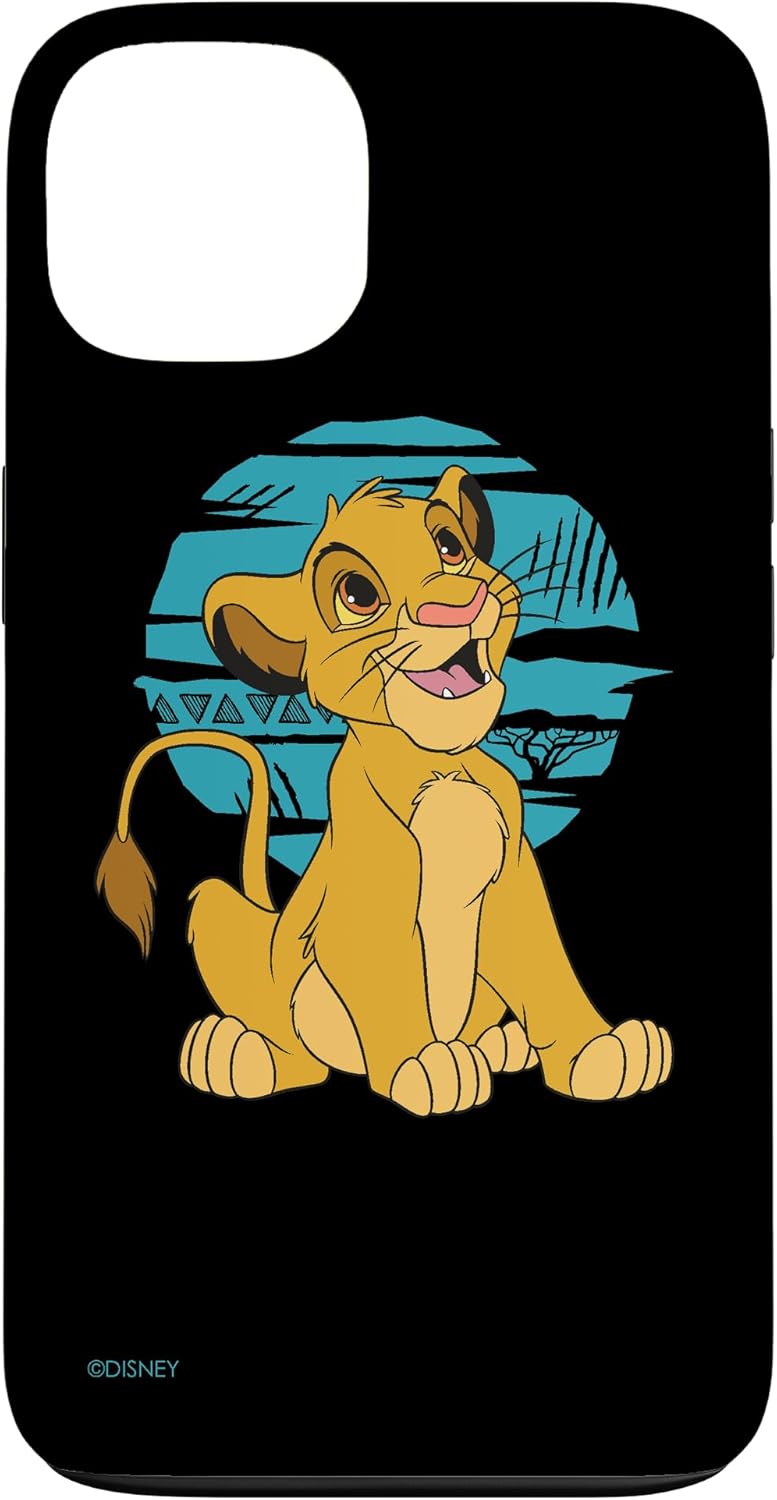 Thumbnail 6 de Coque Disney Le Roi Lion Young Simba Happy Bleu Rétro pour iPhone 14 Plus