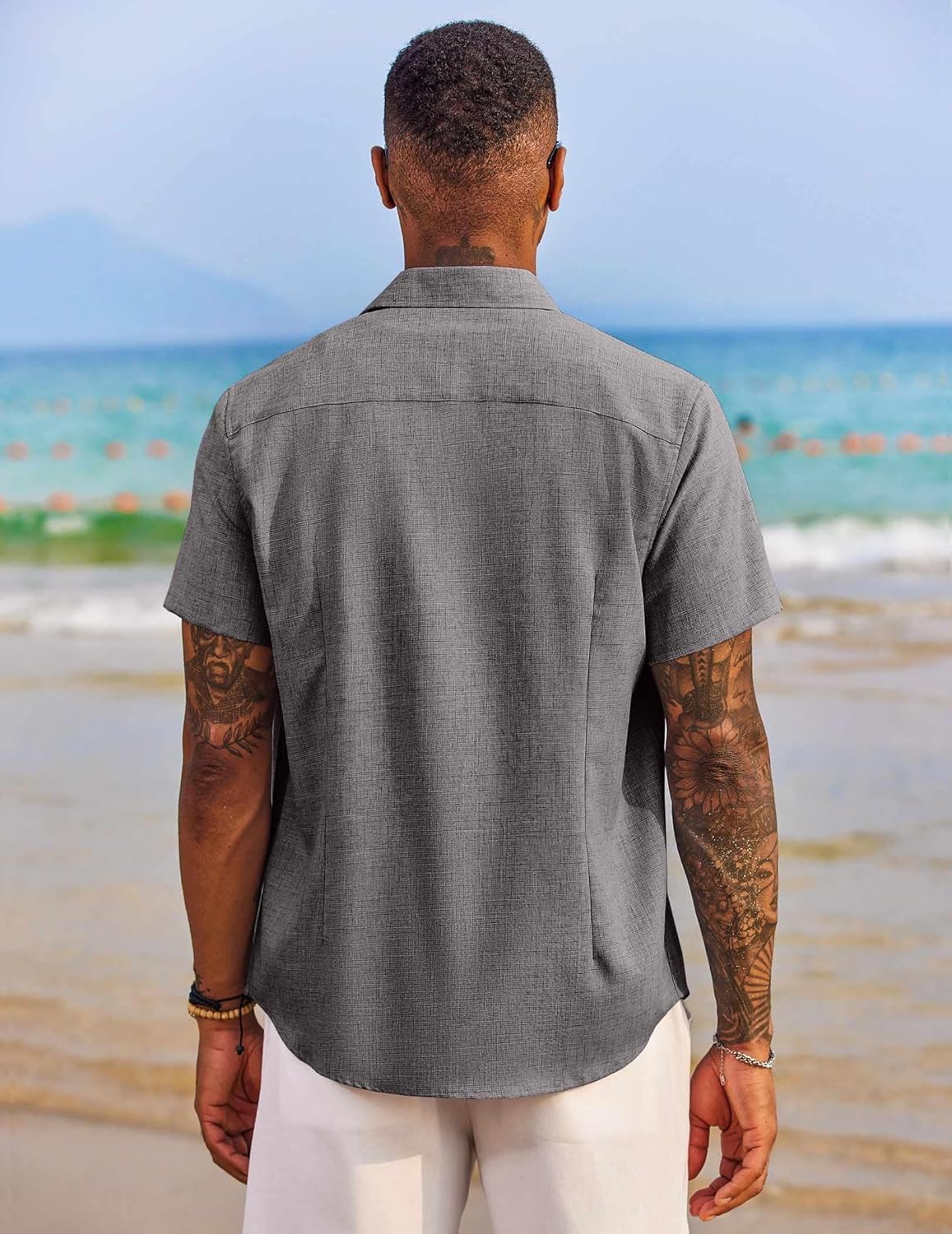 Thumbnail 5 de COOFANDY Button Down Short Sleeve Shirt