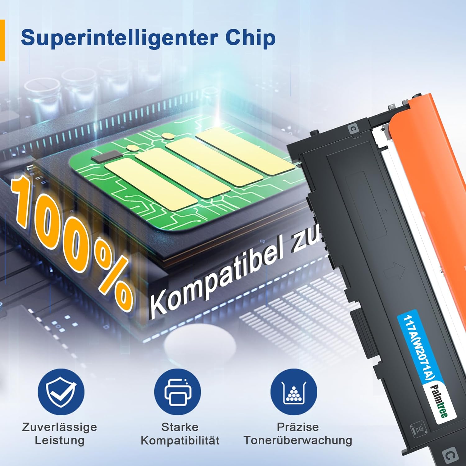 Thumbnail 2 de Palmtree 117A Toner-Set für HP Color Laser MFP (4er-Pack) – Schwarz, Cyan, Gelb, Magenta