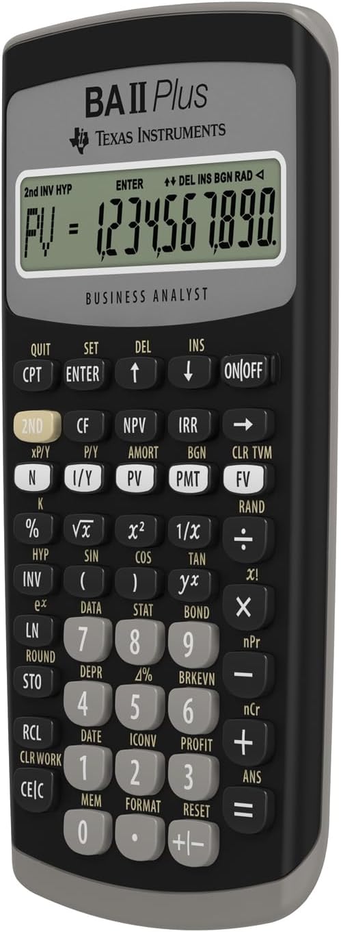 Thumbnail 3 de Texas Instruments TI-BA II Plus – Calcolatrice finanziaria VE=1